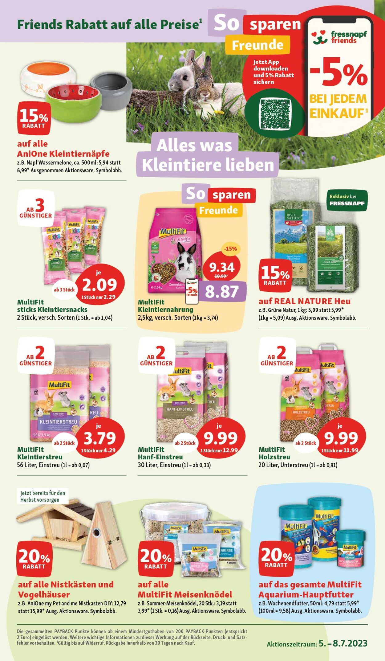 Prospekt Fressnapf 05.07.2023 - 08.07.2023