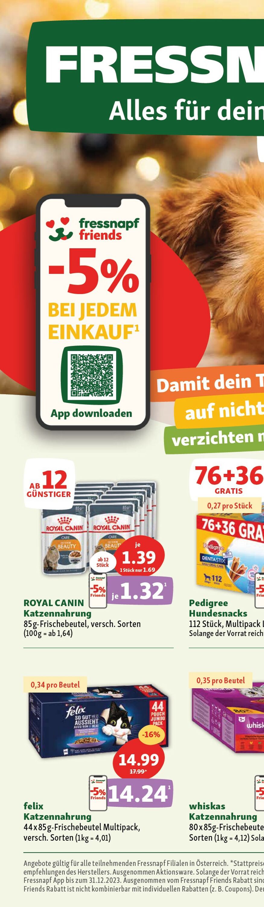 Prospekt Fressnapf 31.10.2023 - 04.11.2023