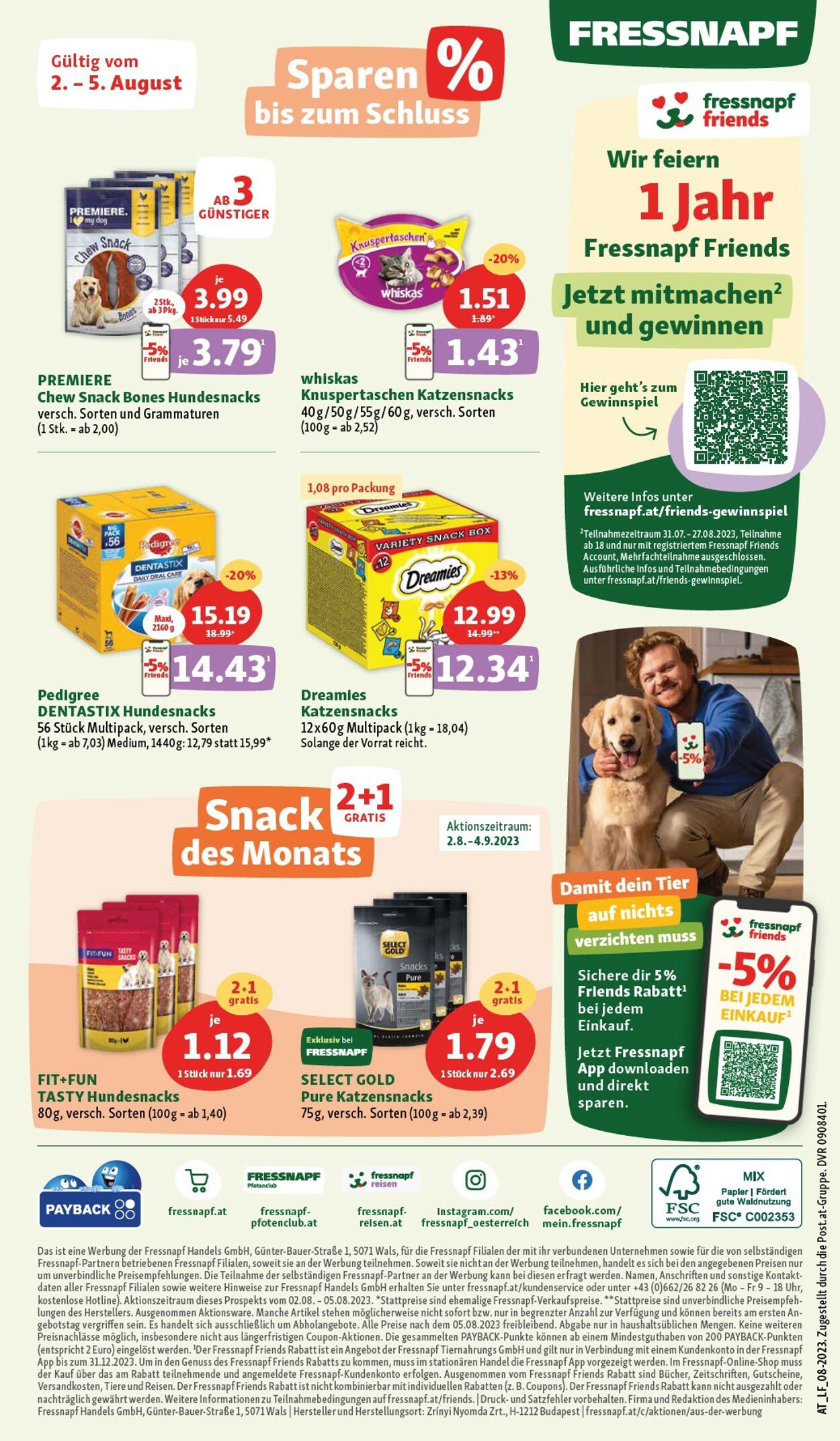 Prospekt Fressnapf 02.08.2023 - 05.08.2023