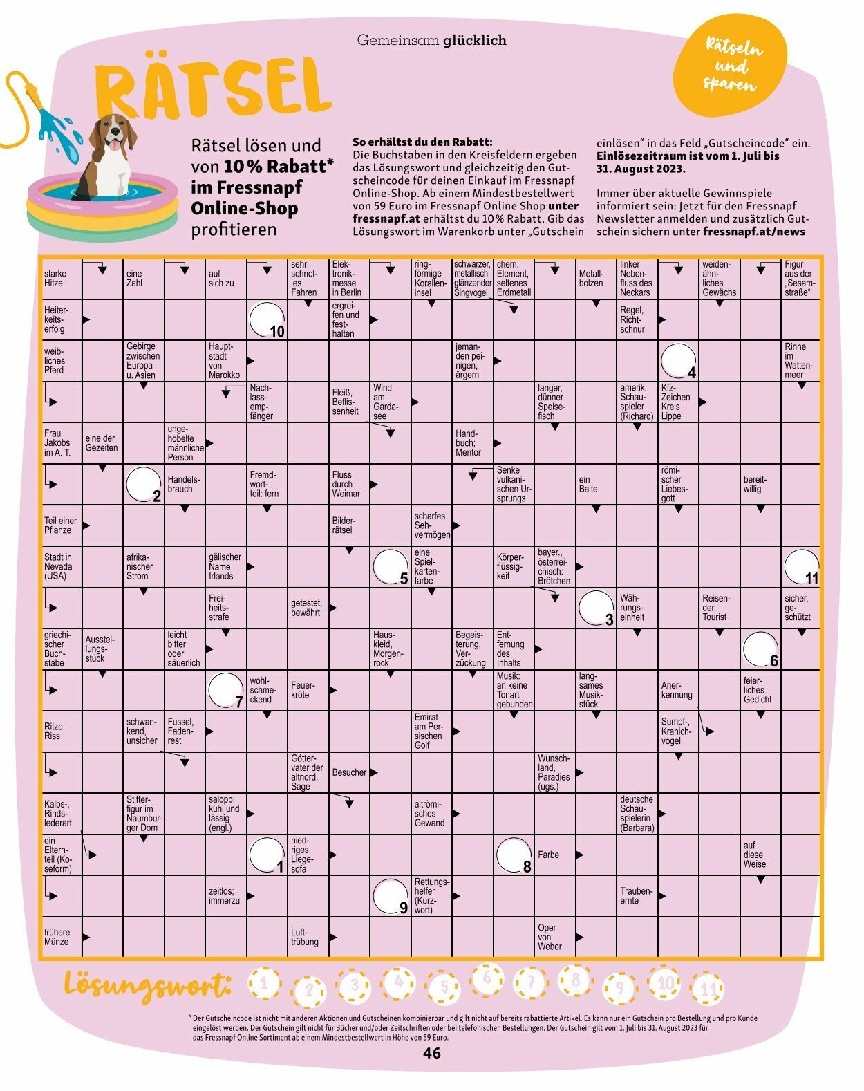 Prospekt Fressnapf 01.07.2023 - 31.08.2023