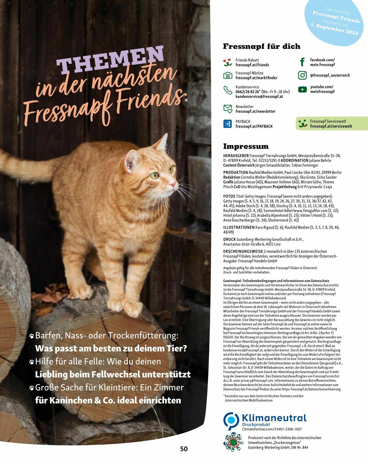 Prospekt Fressnapf 01.07.2023 - 31.08.2023