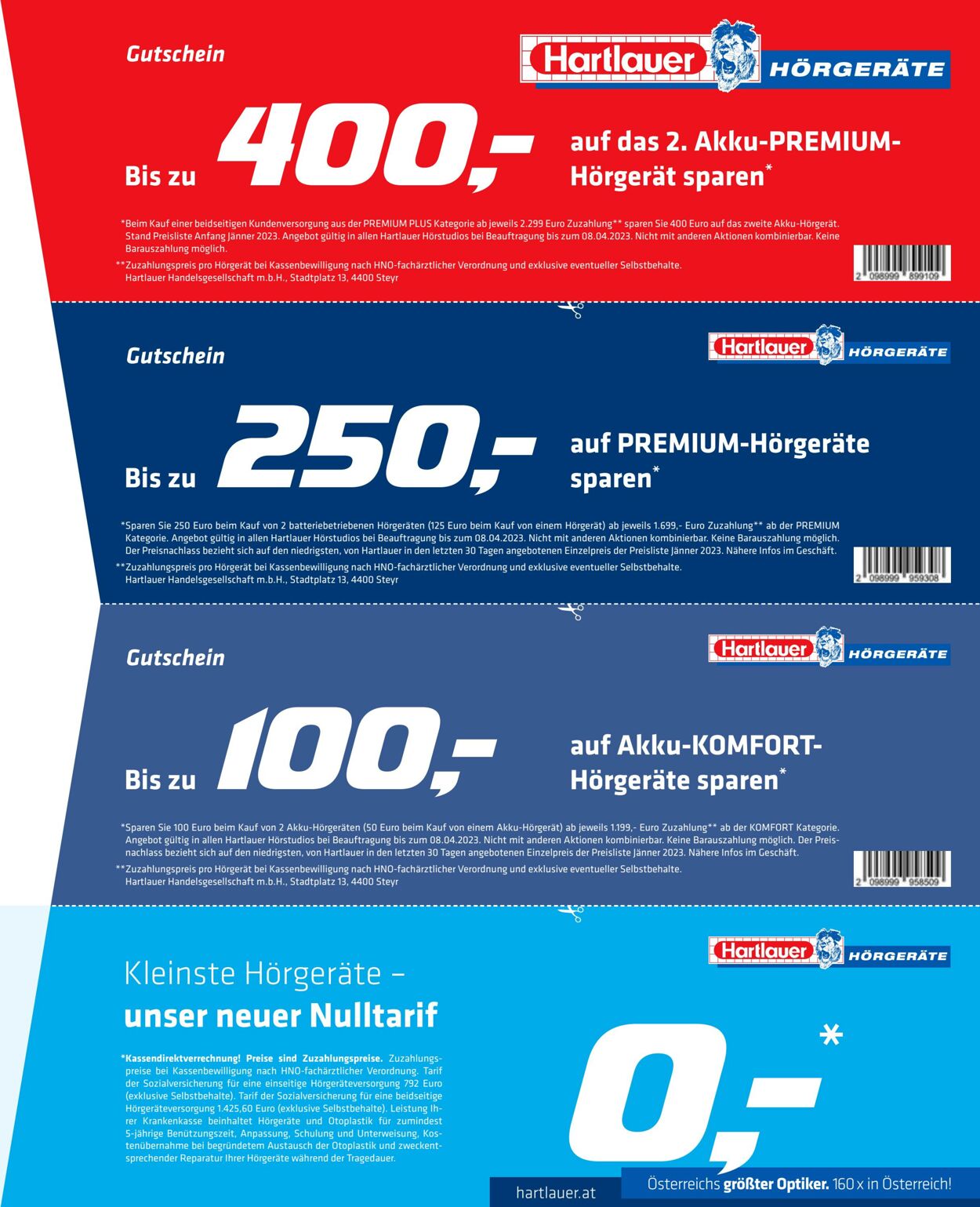 Prospekt Hartlauer 01.03.2023 - 09.04.2023