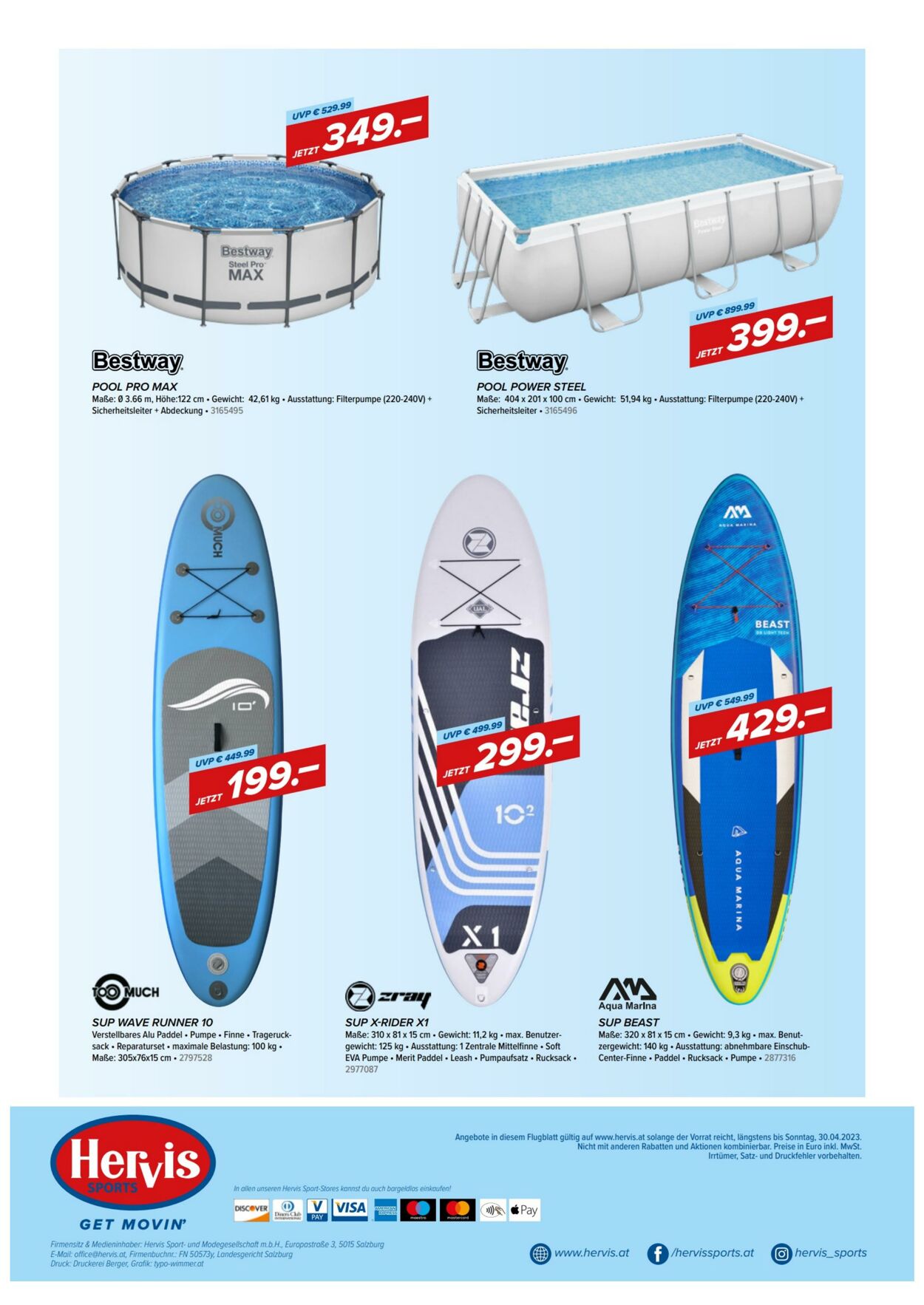 Prospekt Hervis Sports 17.04.2023 - 30.04.2023