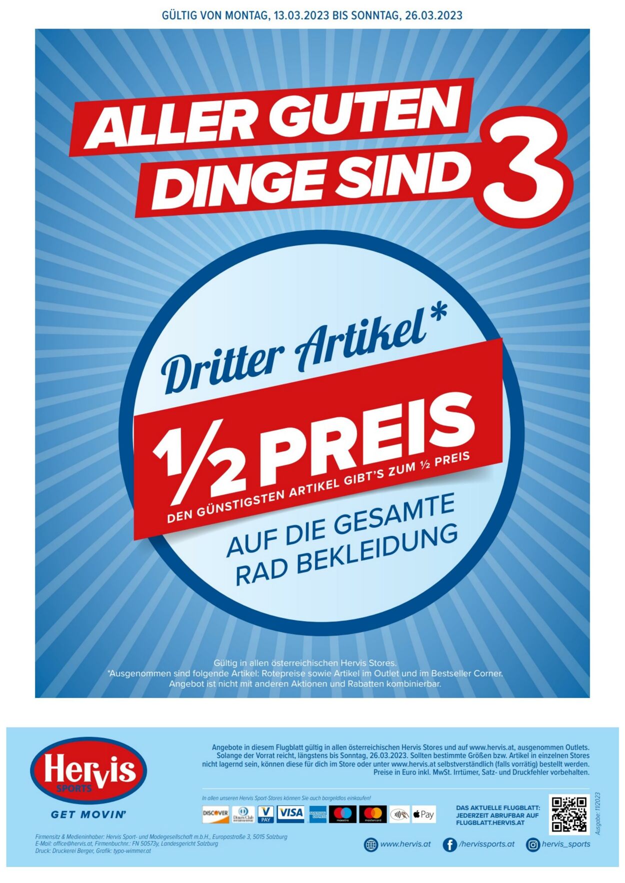 Prospekt Hervis Sports 13.03.2023 - 26.03.2023