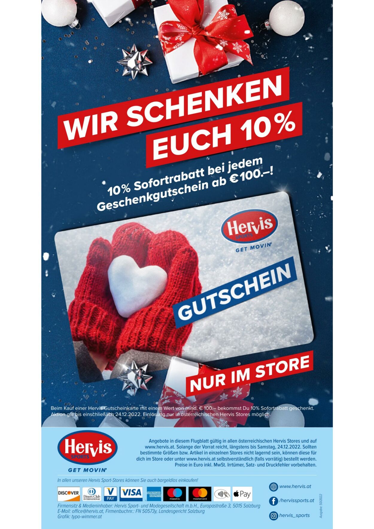 Prospekt Hervis Sports 12.12.2022 - 24.12.2022