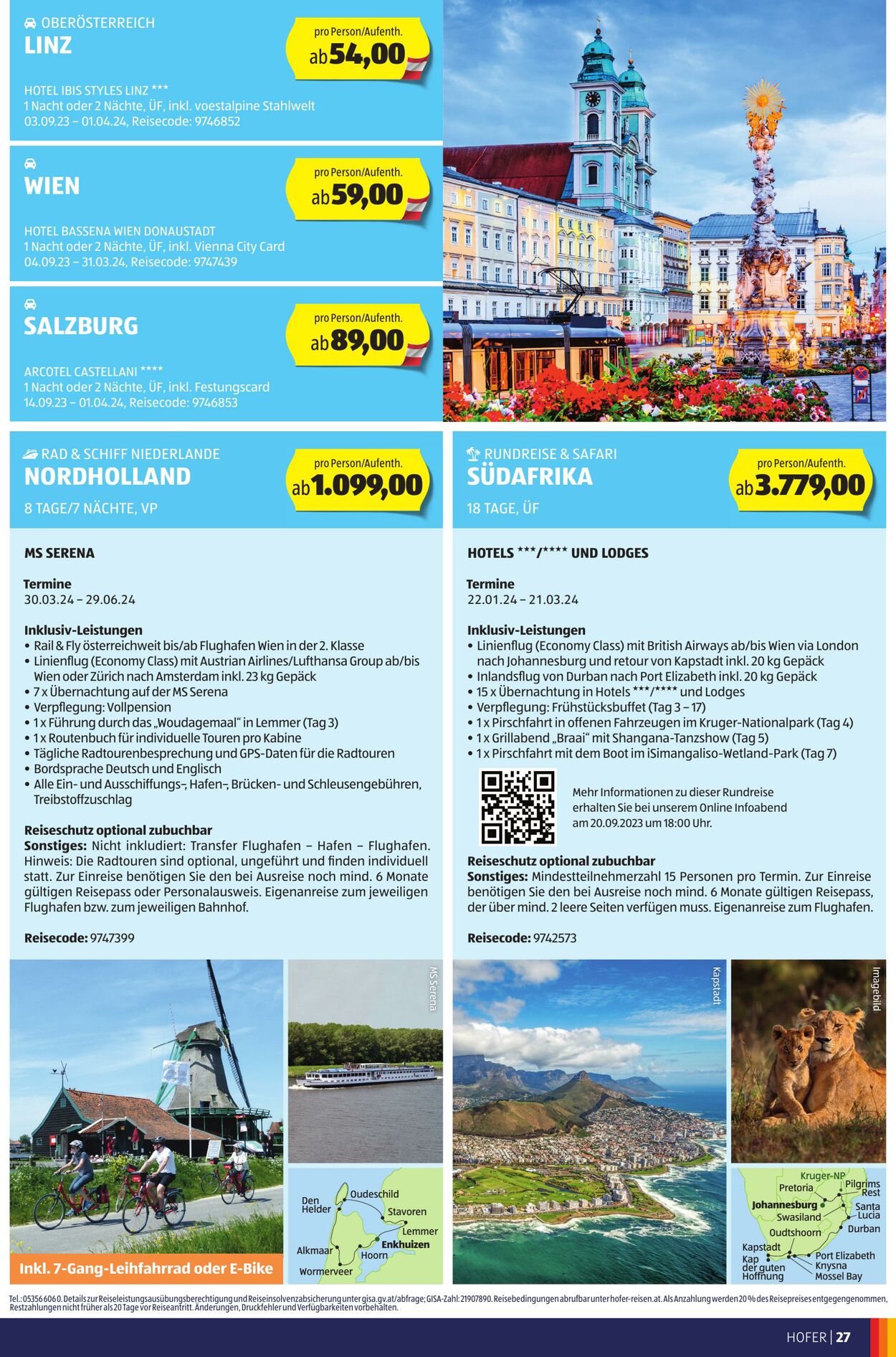 Prospekt Hofer 01.09.2023 - 07.09.2023