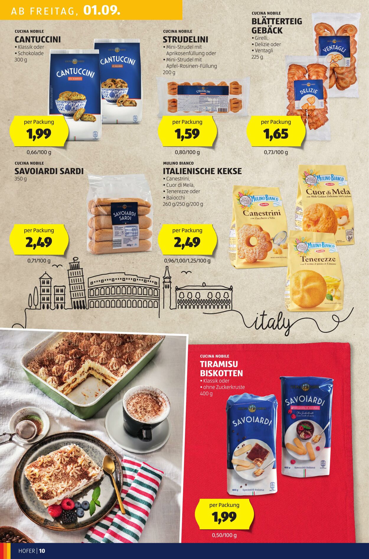 Prospekt Hofer 01.09.2023 - 07.09.2023