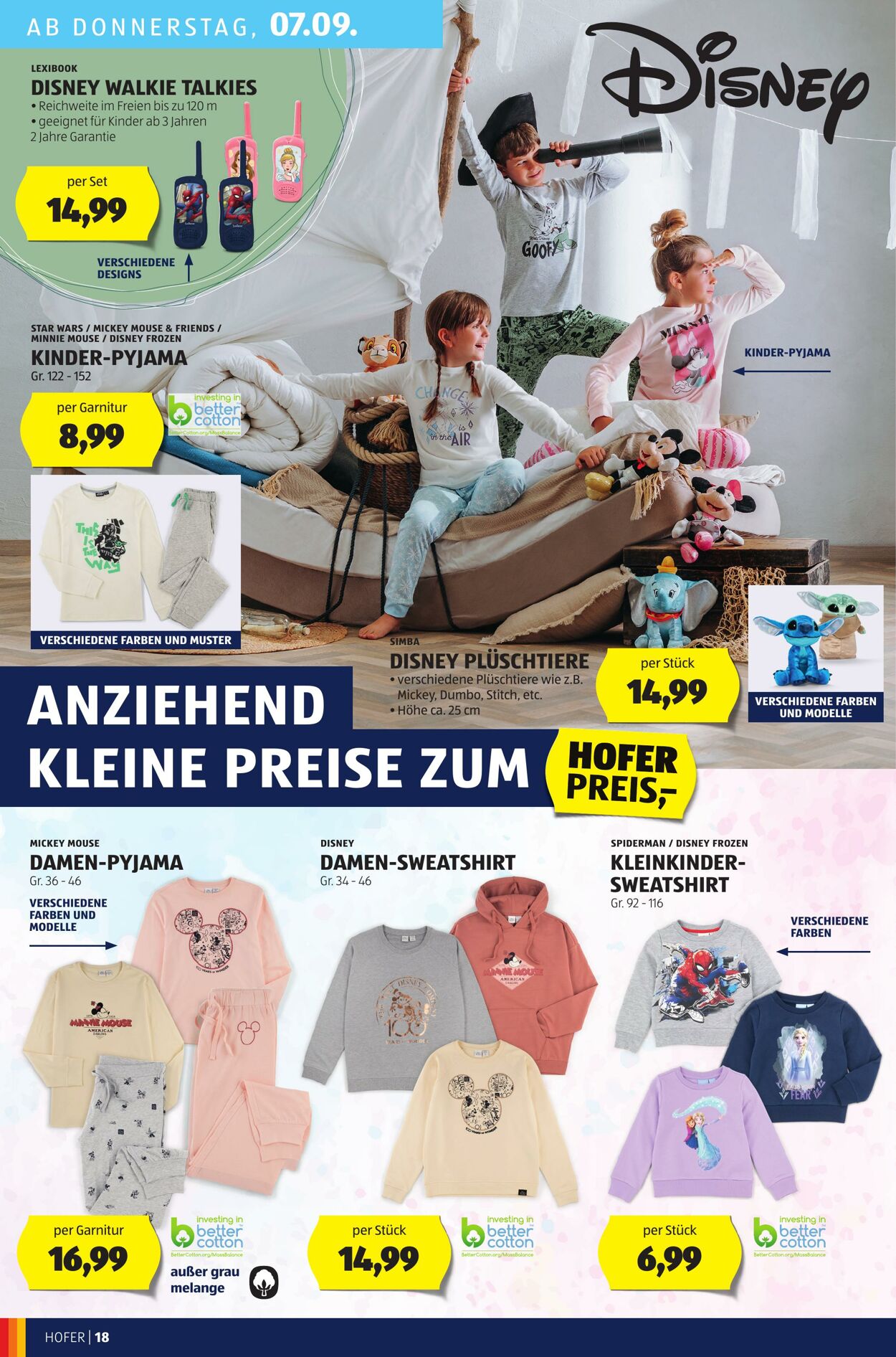 Prospekt Hofer 01.09.2023 - 07.09.2023