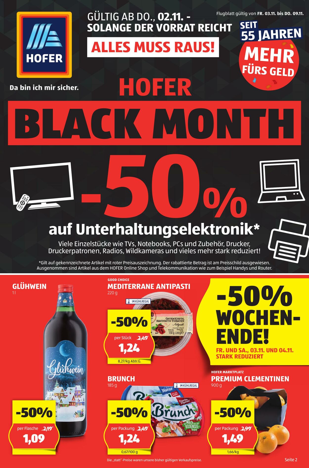 Prospekt Hofer 03.11.2023 - 09.11.2023