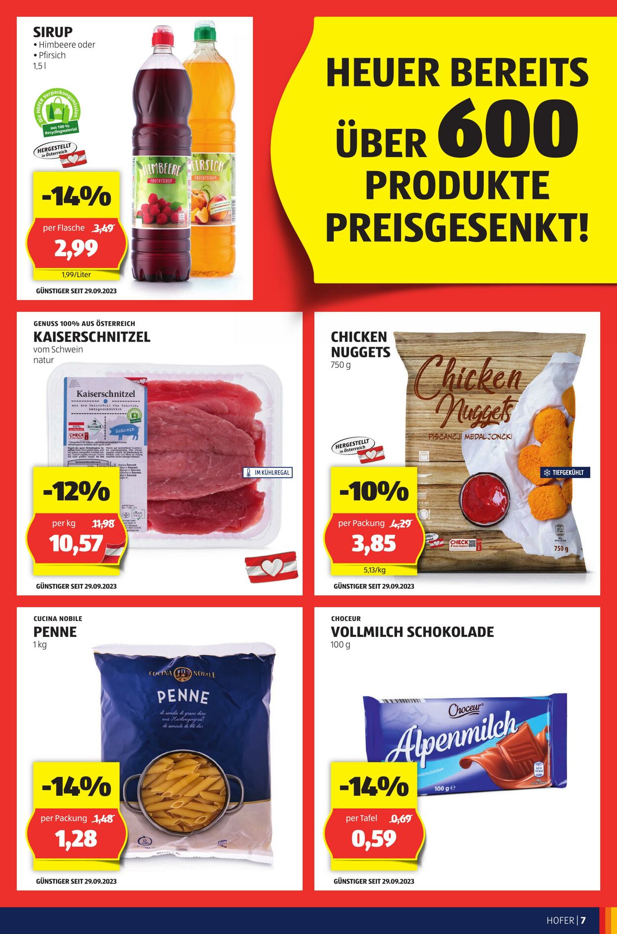 Prospekt Hofer 03.11.2023 - 09.11.2023