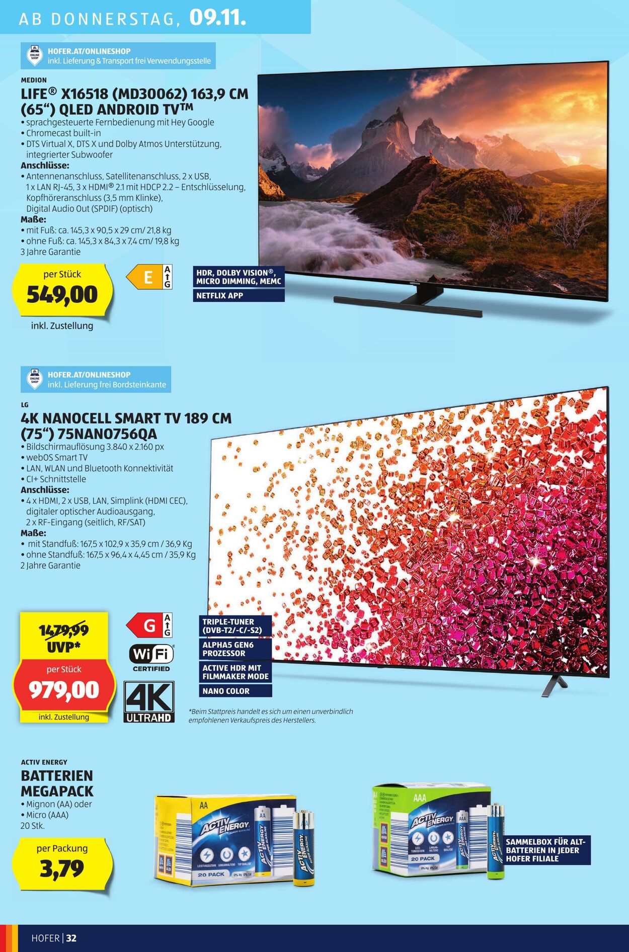 Prospekt Hofer 03.11.2023 - 09.11.2023