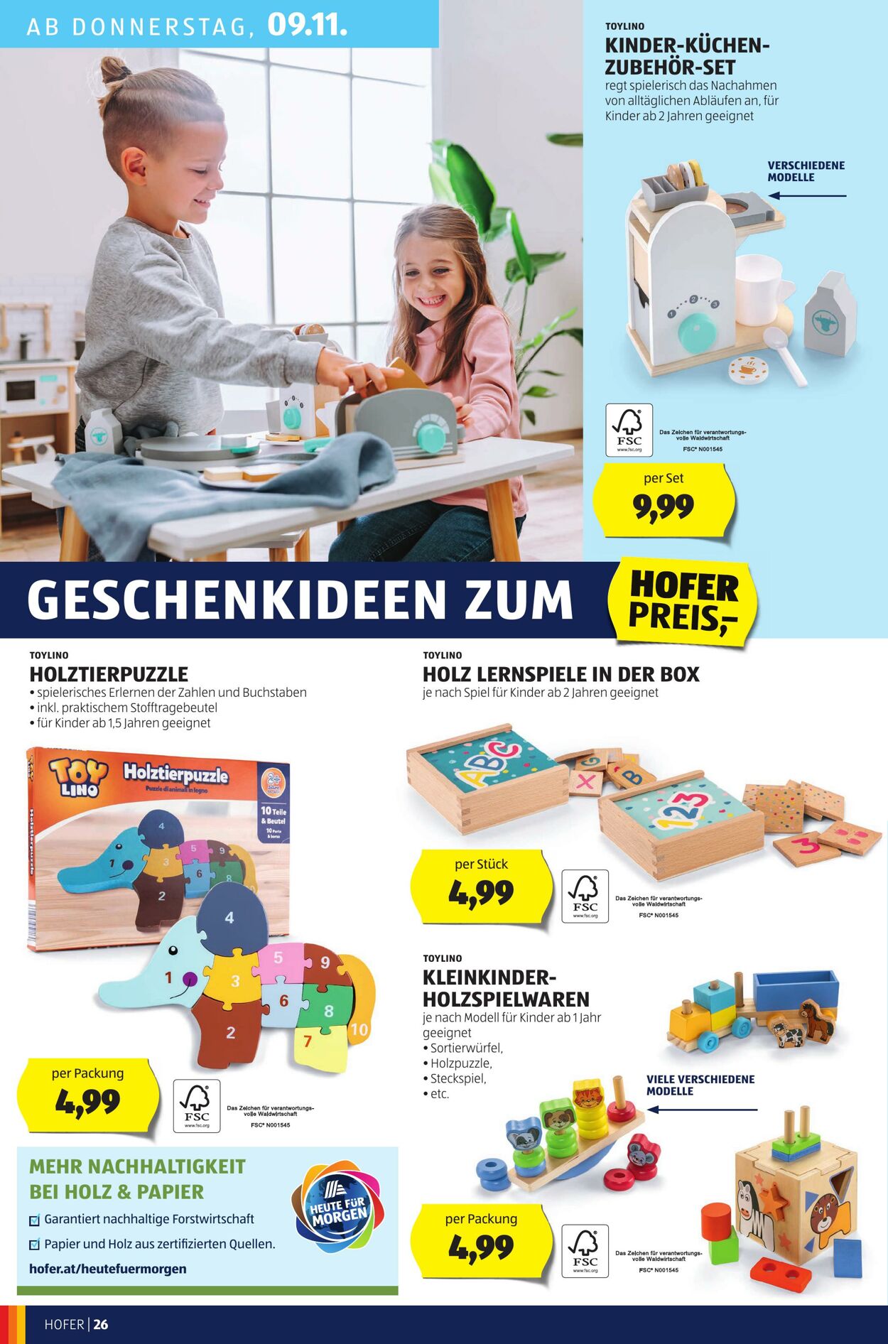 Prospekt Hofer 03.11.2023 - 09.11.2023