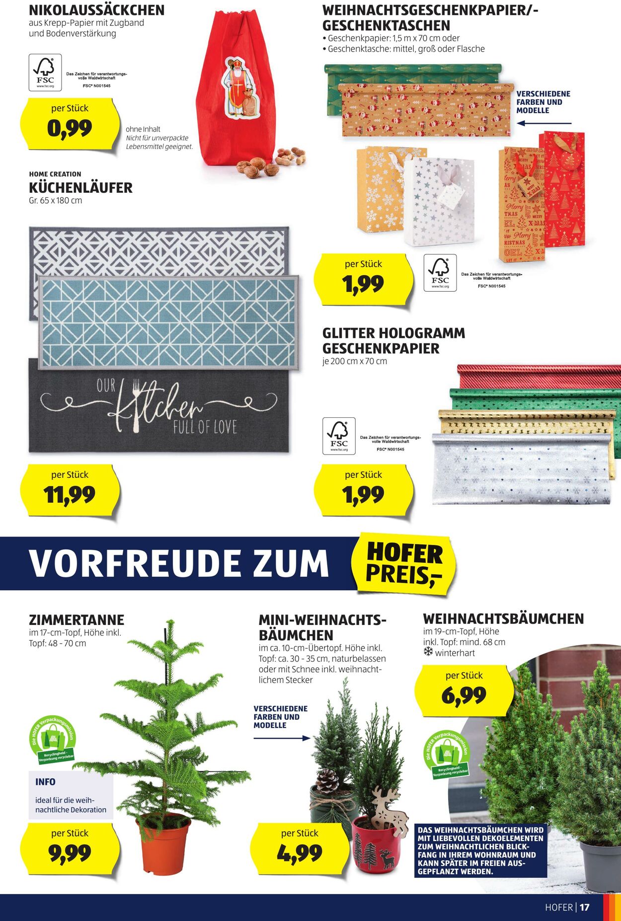 Prospekt Hofer 03.11.2023 - 09.11.2023