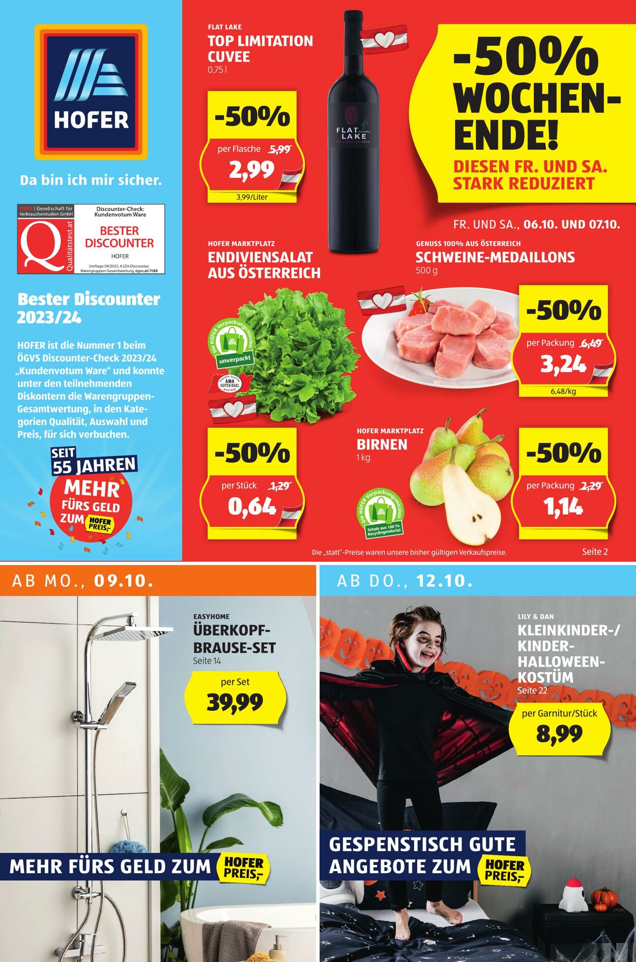 Prospekt Hofer 06.10.2023 - 12.10.2023