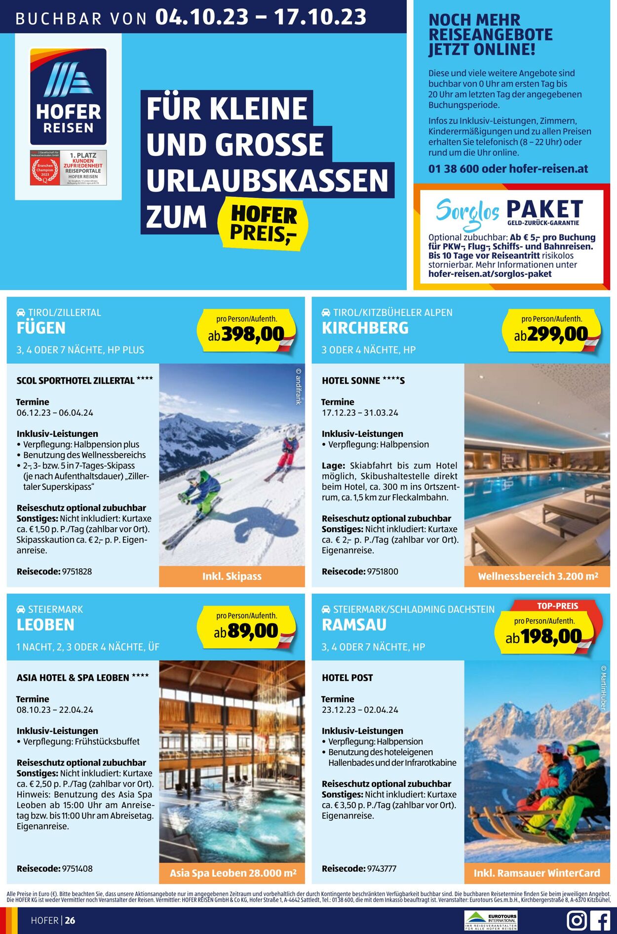 Prospekt Hofer 06.10.2023 - 12.10.2023