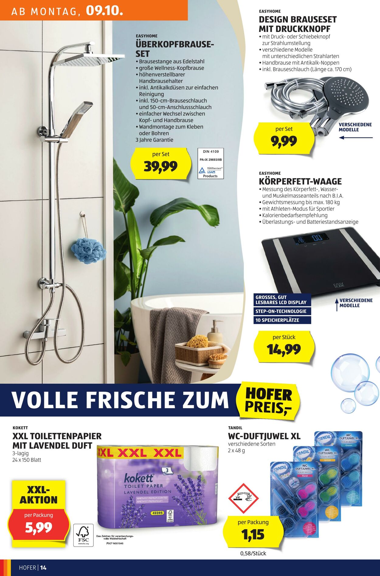 Prospekt Hofer 06.10.2023 - 12.10.2023