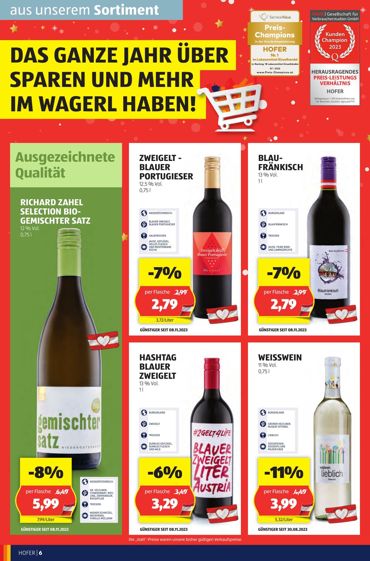 Prospekt Hofer 08.12.2023 - 14.12.2023