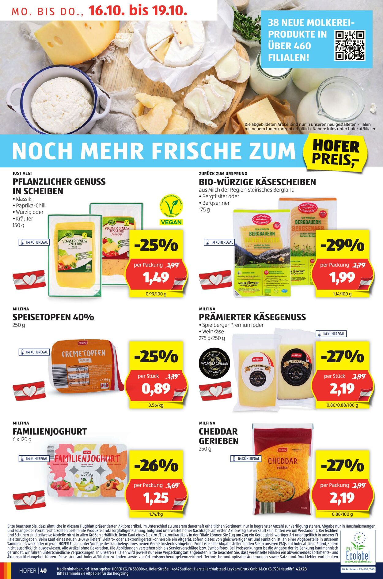 Prospekt Hofer 13.10.2023 - 19.10.2023