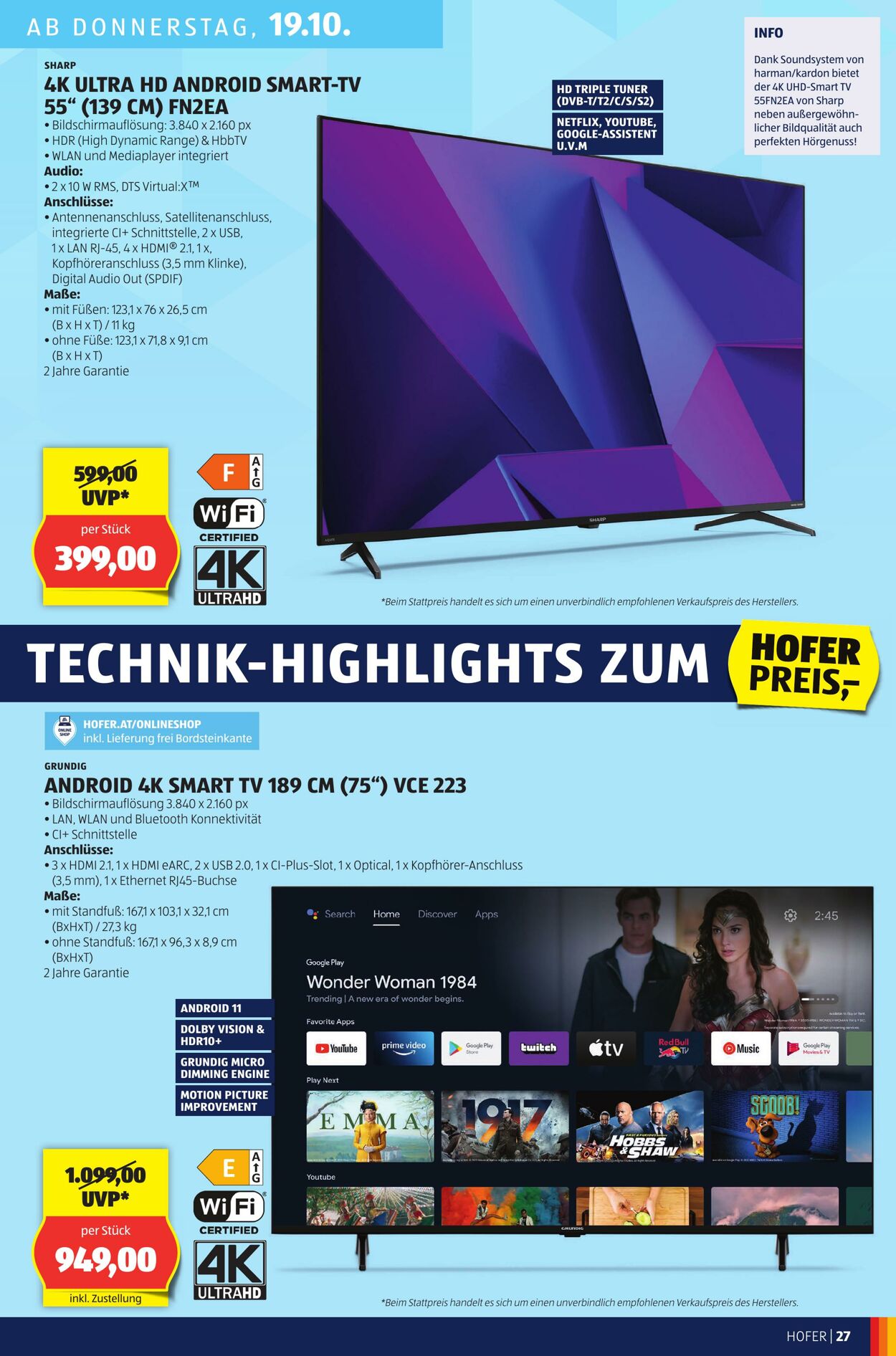 Prospekt Hofer 13.10.2023 - 19.10.2023