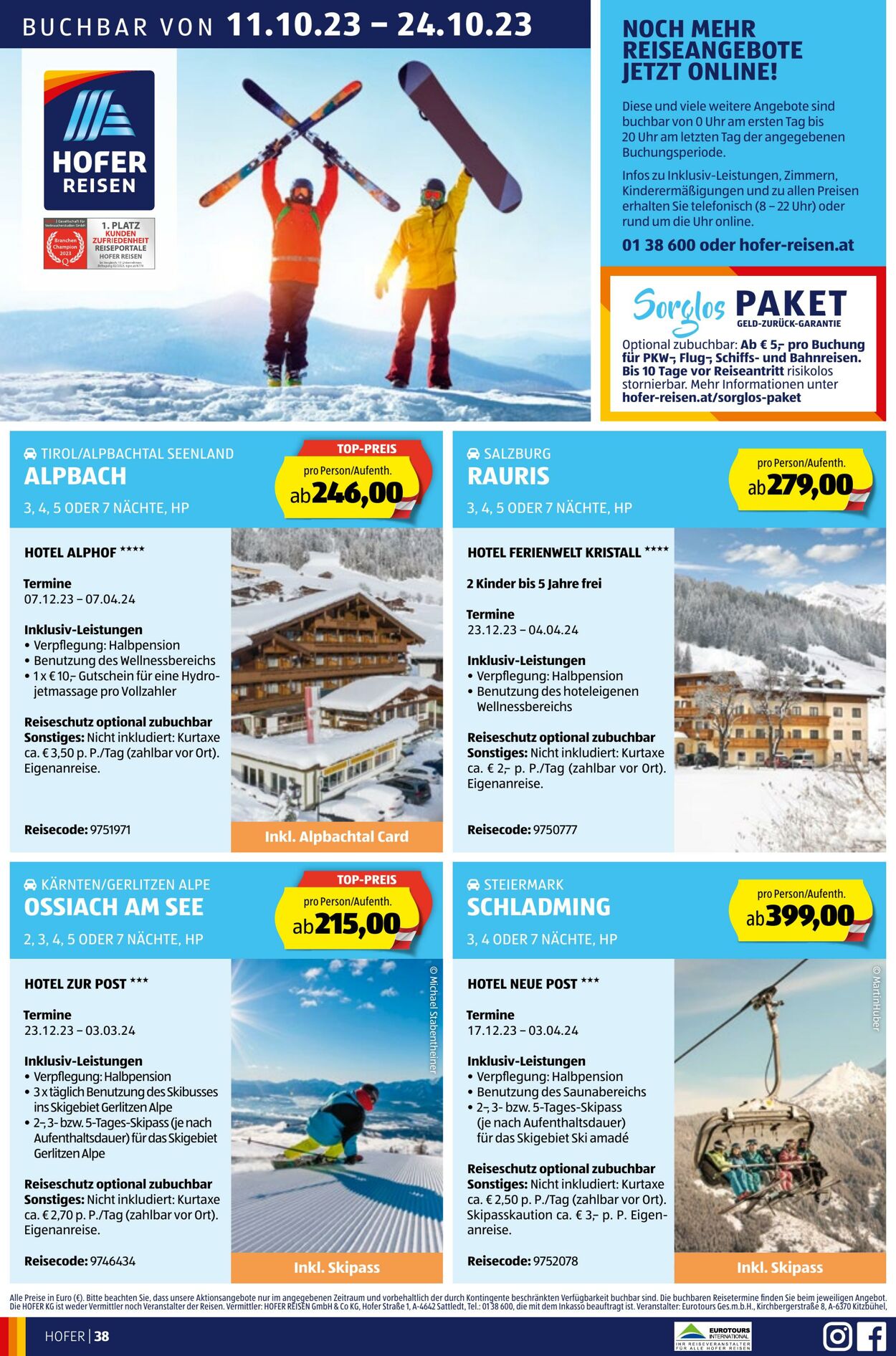 Prospekt Hofer 13.10.2023 - 19.10.2023