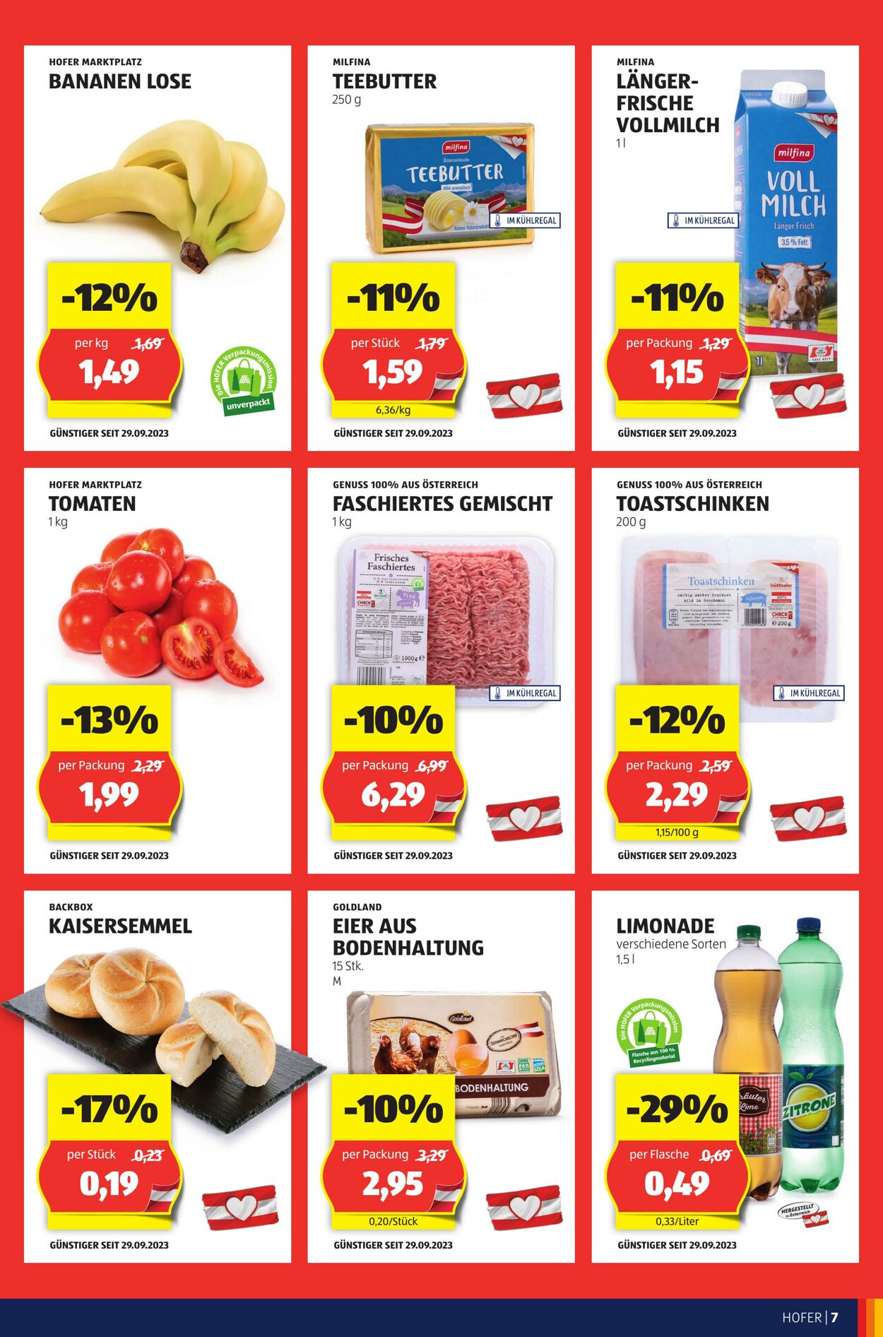 Prospekt Hofer 13.10.2023 - 19.10.2023