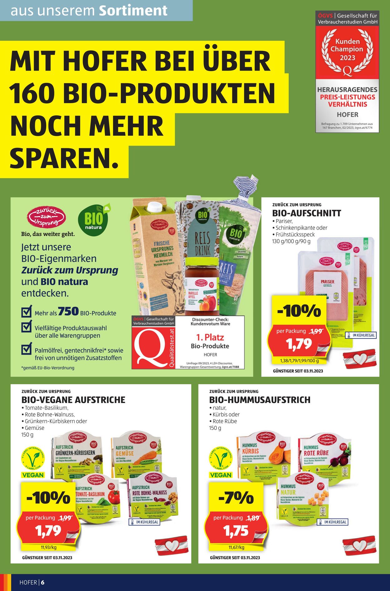 Prospekt Hofer 24.11.2023 - 30.11.2023