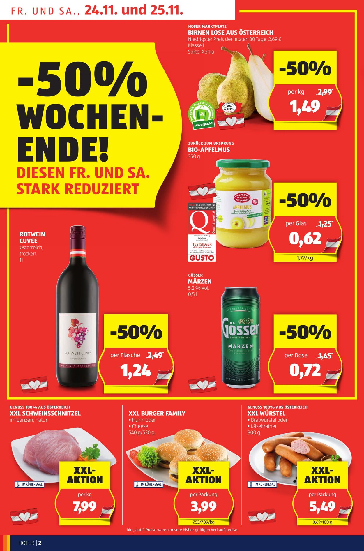 Prospekt Hofer 24.11.2023 - 30.11.2023