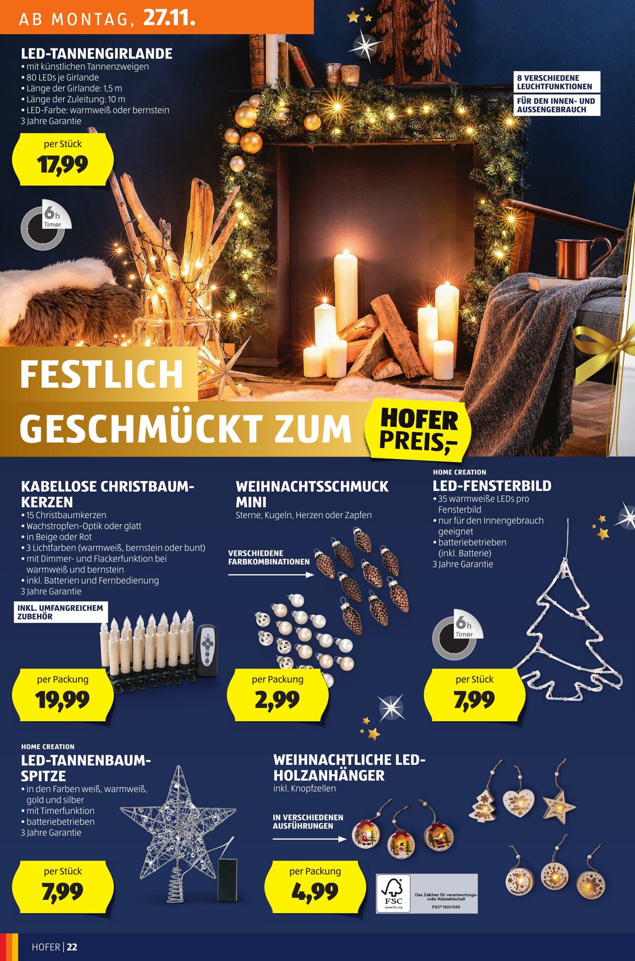 Prospekt Hofer 24.11.2023 - 30.11.2023