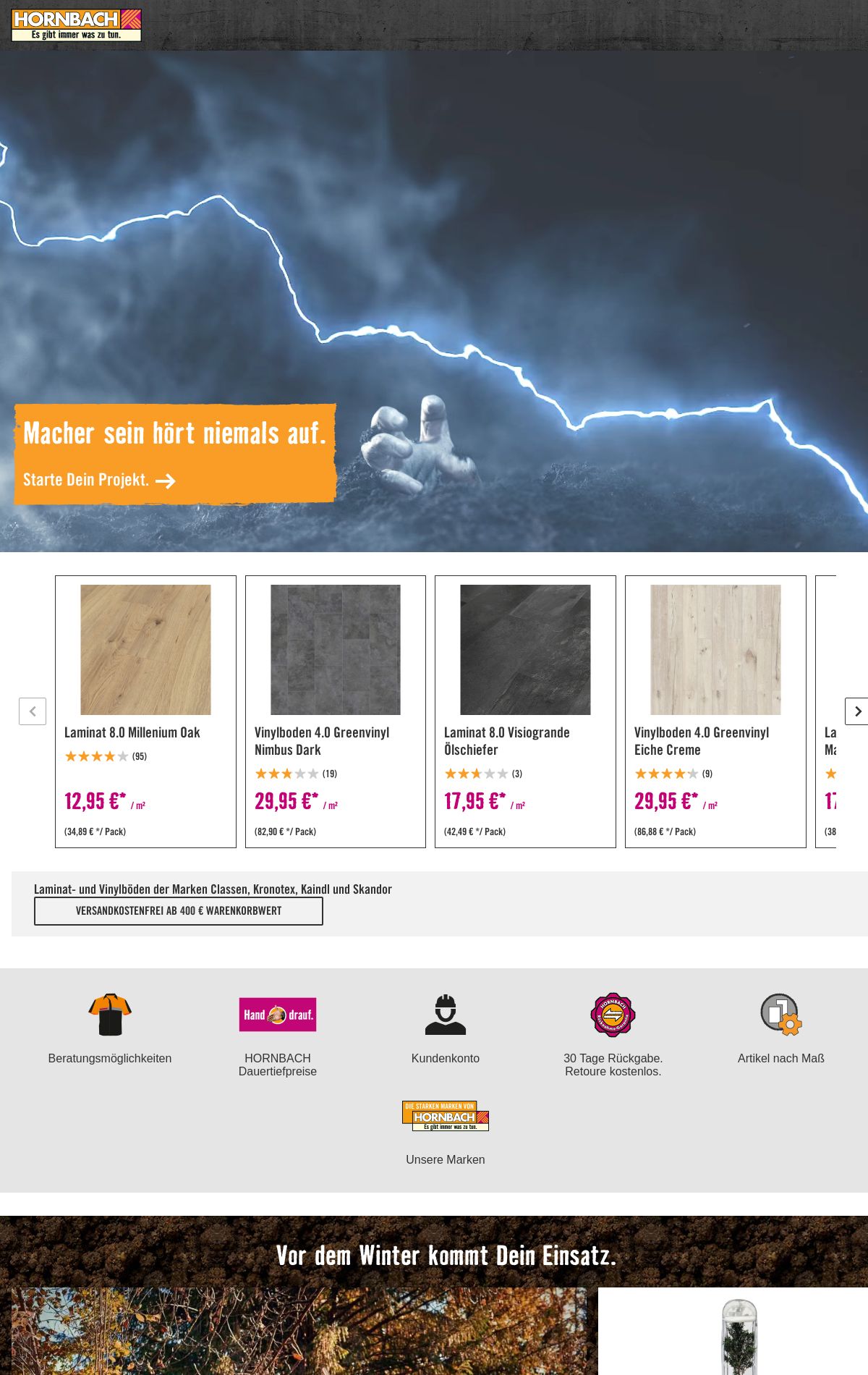 Prospekt Hornbach 01.11.2023 - 09.11.2023