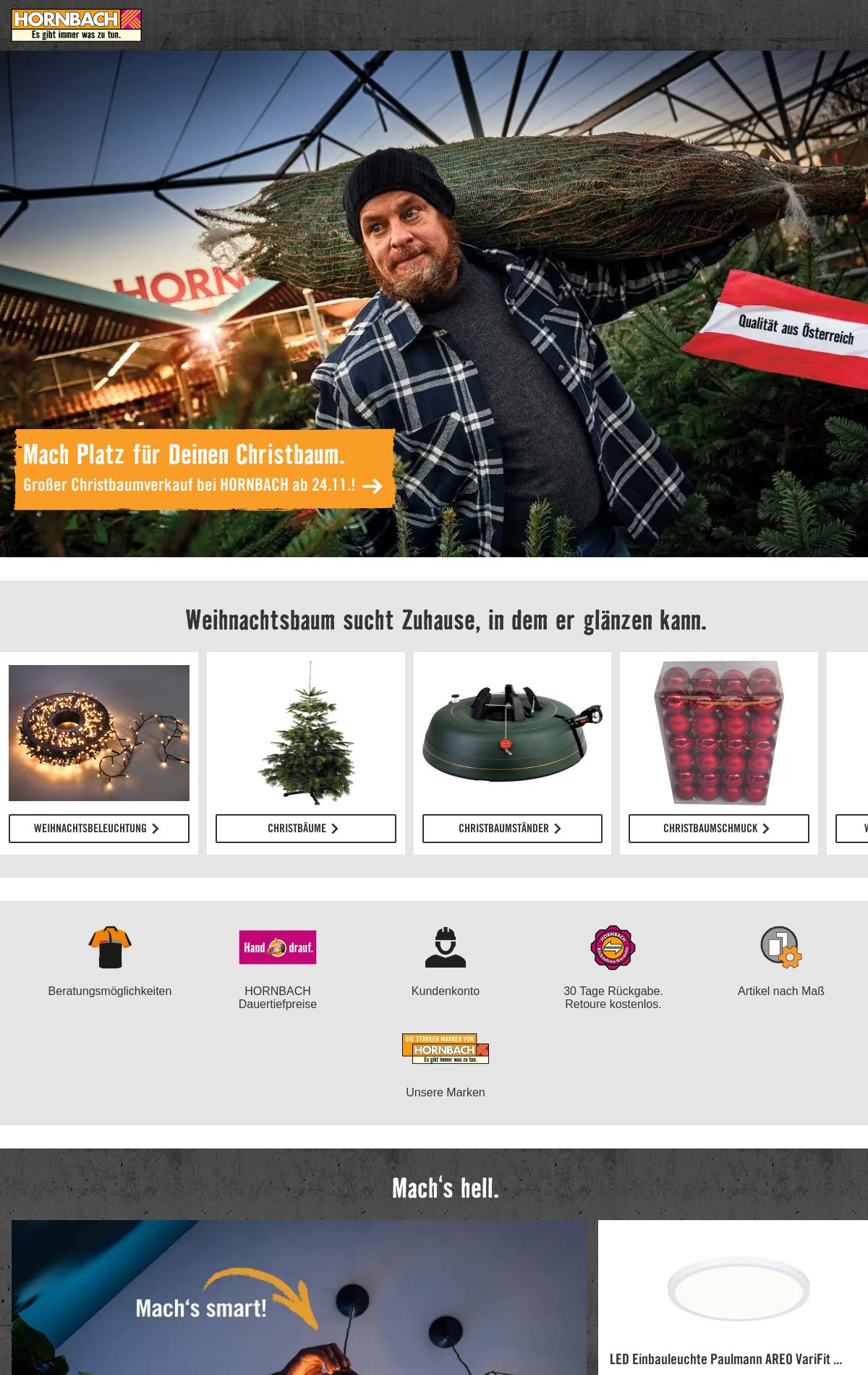 Prospekt Hornbach 22.11.2023 - 30.11.2023