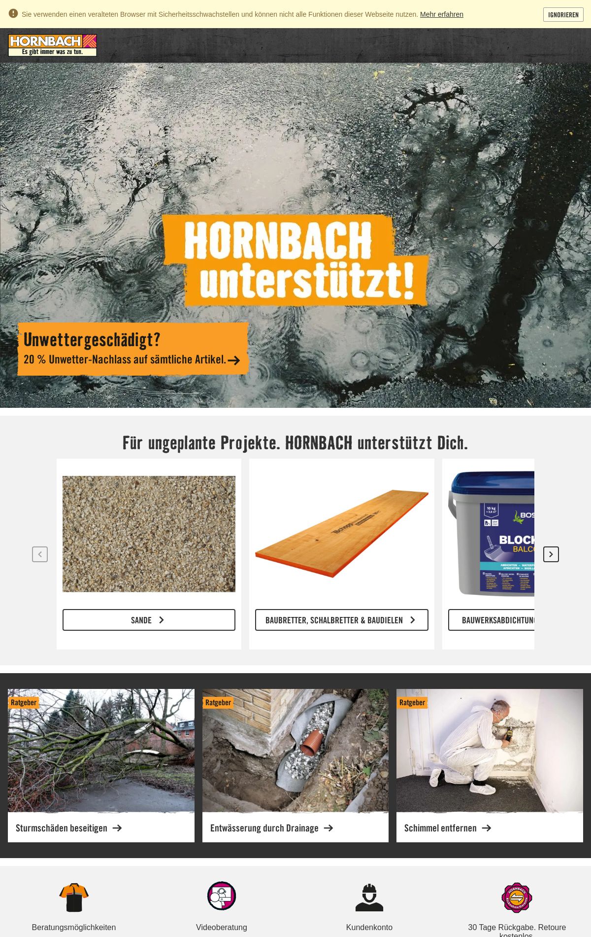 Prospekt Hornbach 25.09.2024 - 03.10.2024