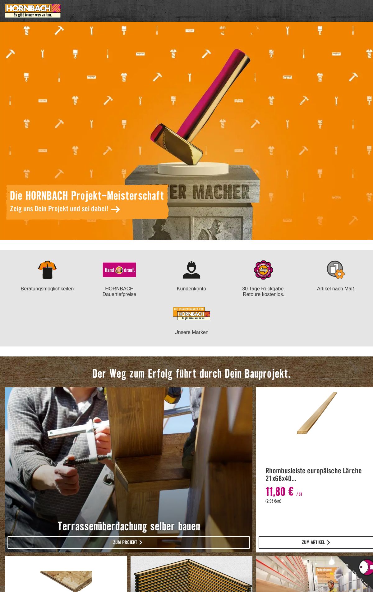 Prospekt Hornbach 26.07.2023 - 03.08.2023