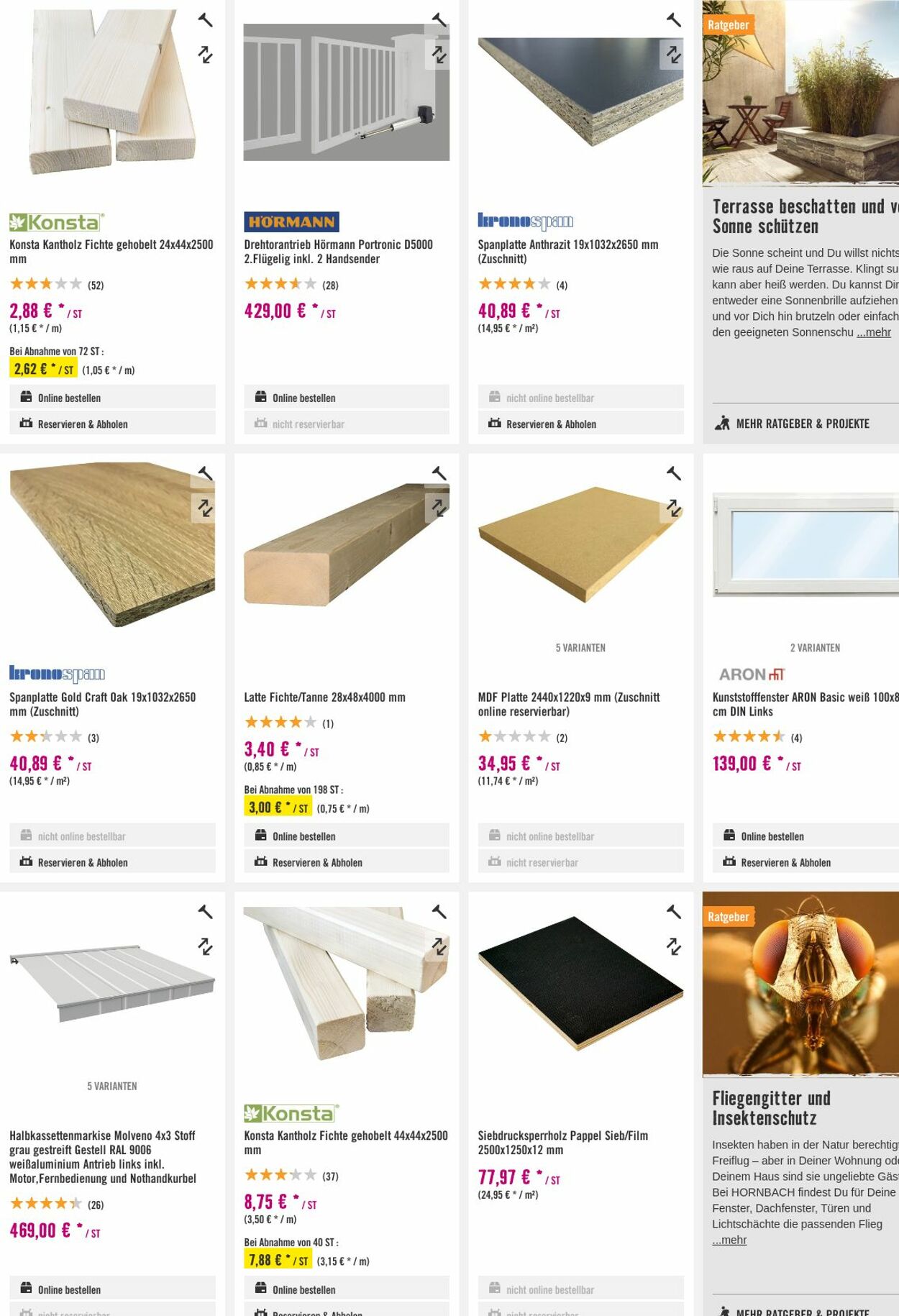 Prospekt Hornbach 23.08.2023 - 31.08.2023