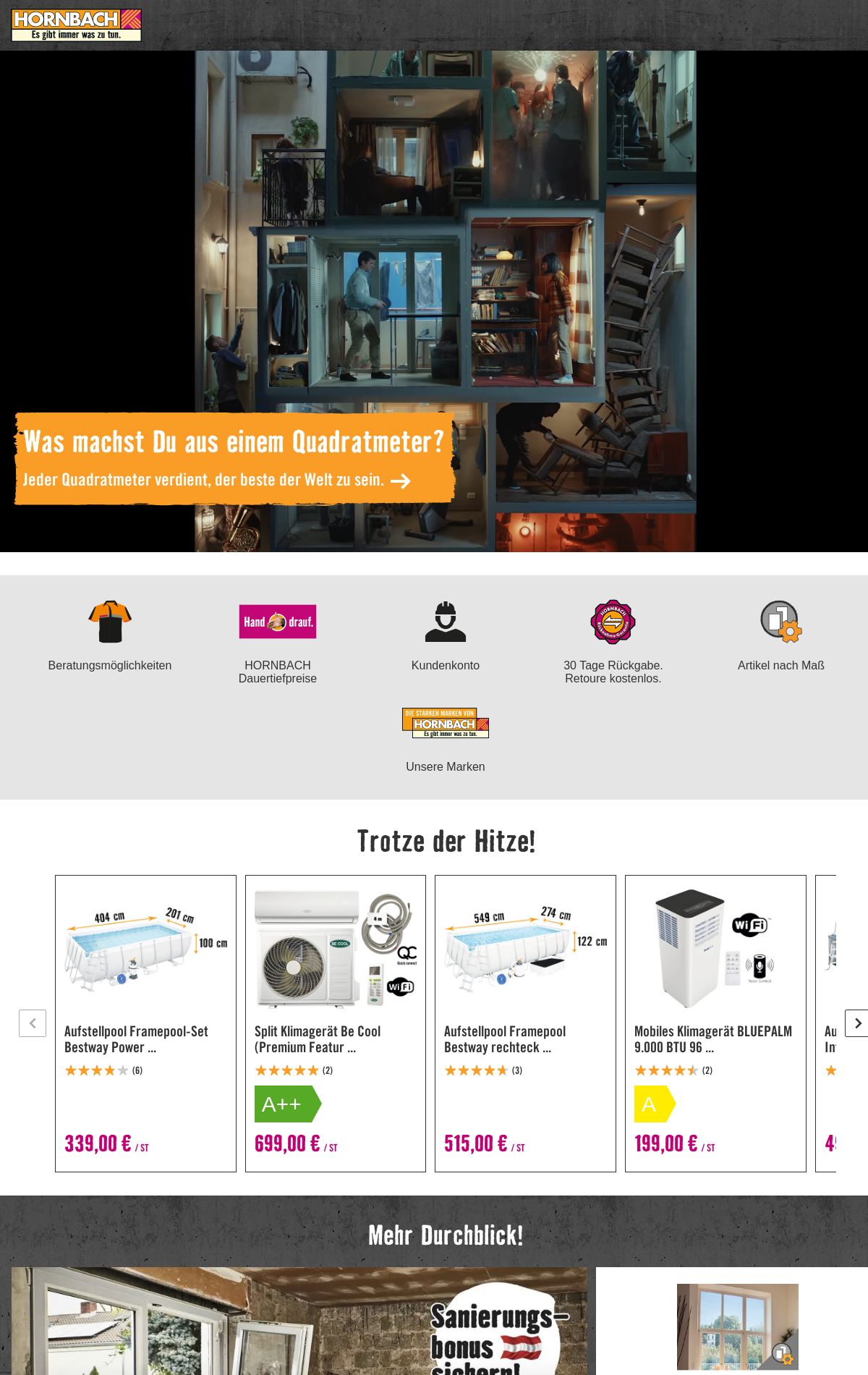 Prospekt Hornbach 23.08.2023 - 31.08.2023