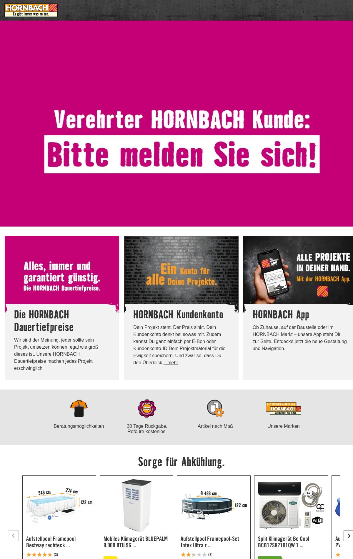 Prospekt Hornbach 19.07.2023 - 27.07.2023