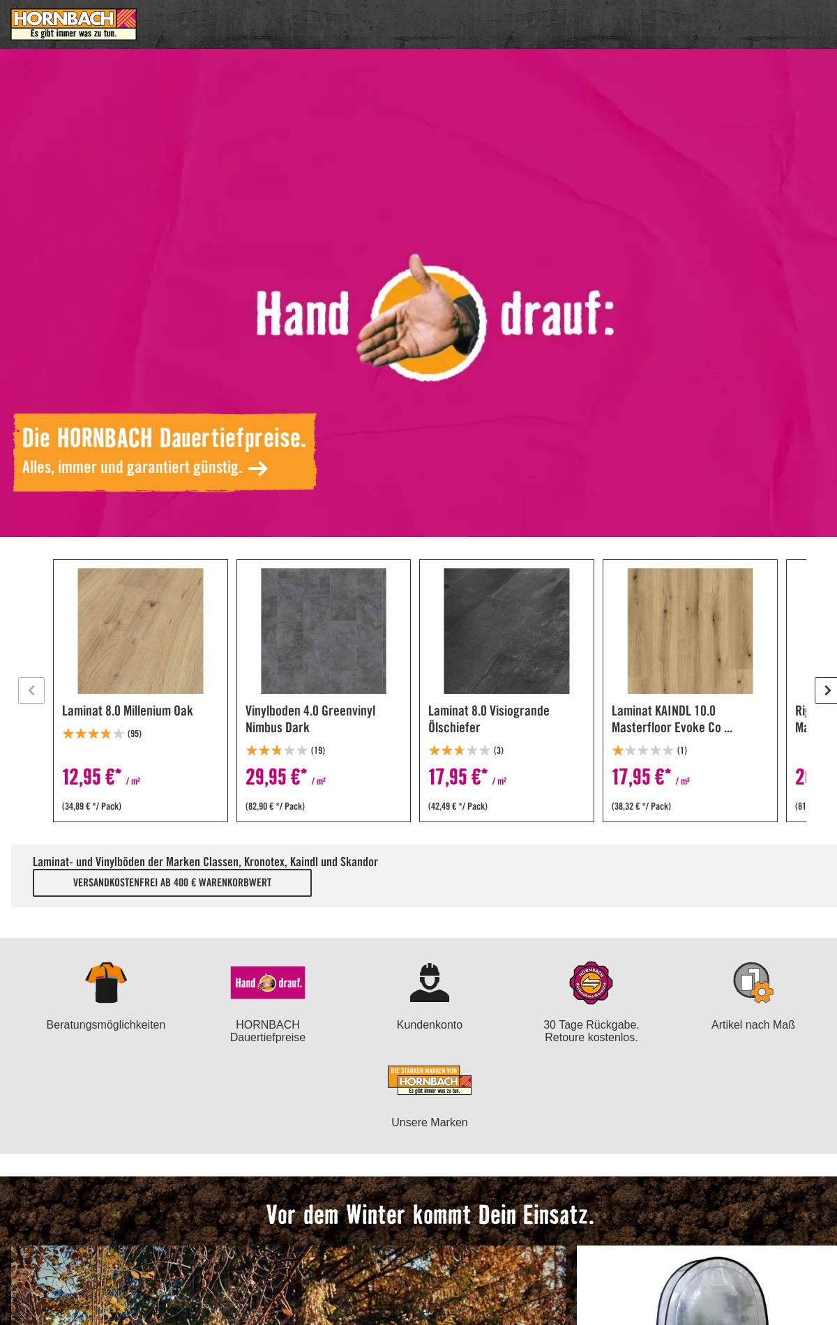 Prospekt Hornbach 25.10.2023 - 02.11.2023