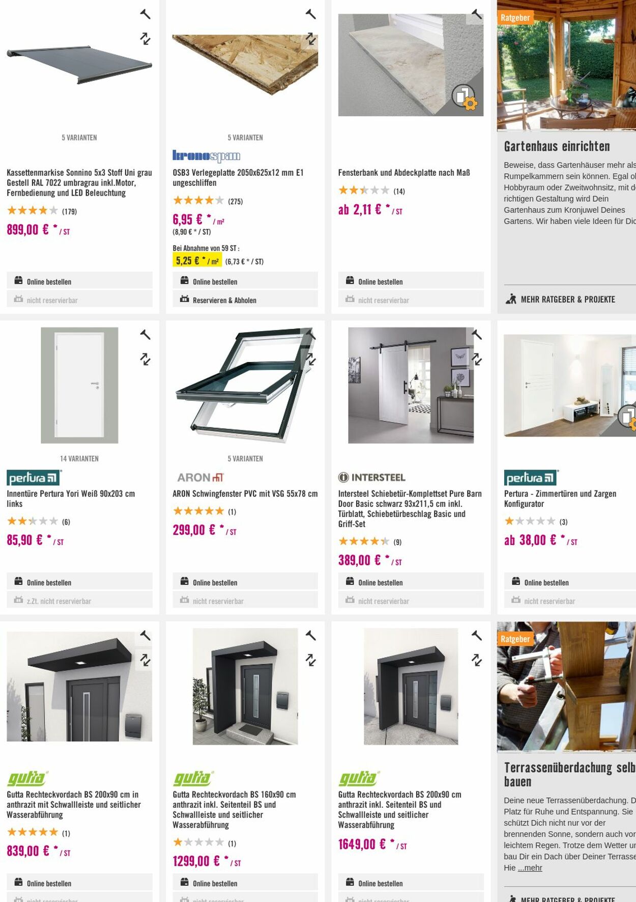 Prospekt Hornbach 09.08.2023 - 17.08.2023