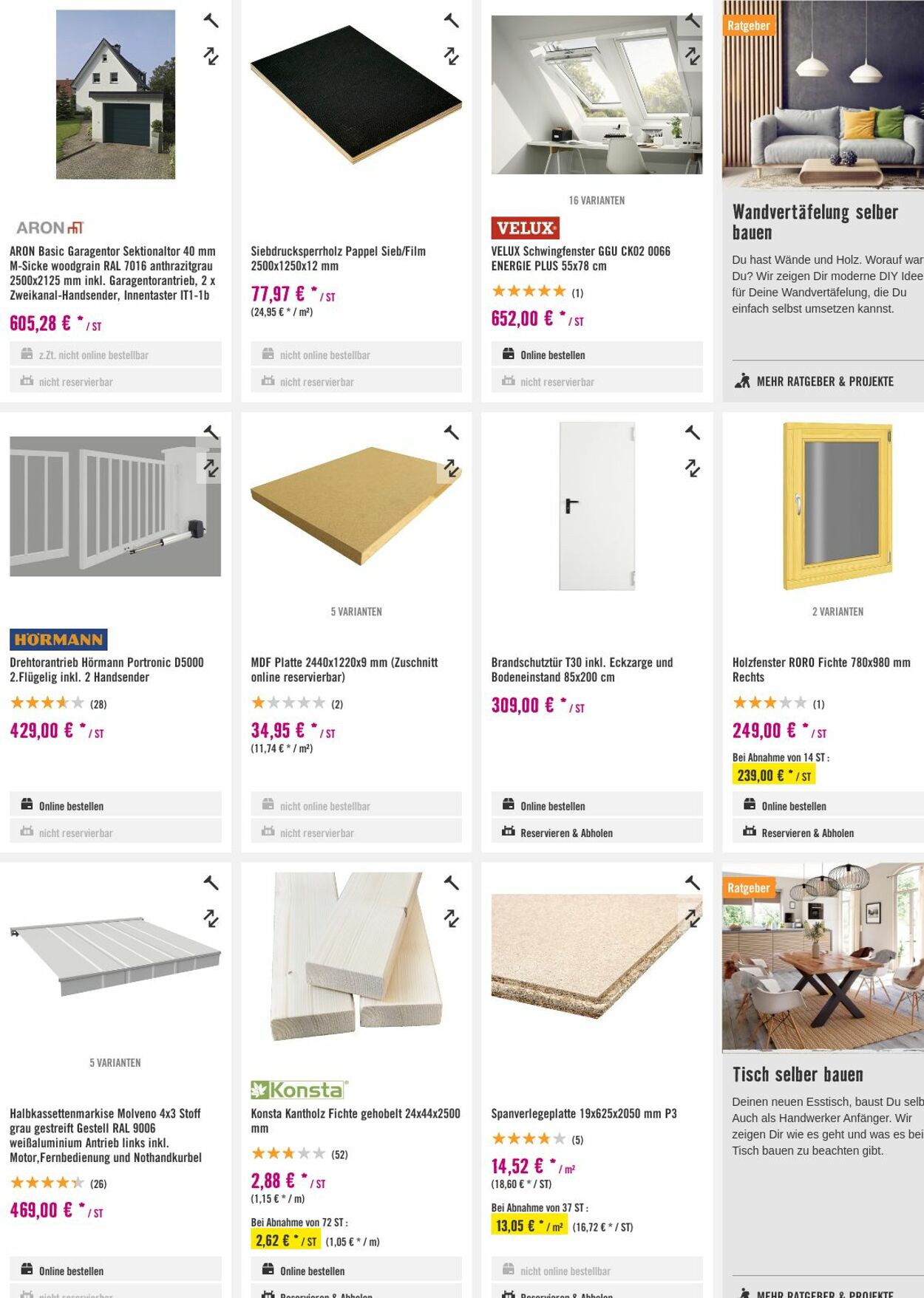 Prospekt Hornbach 09.08.2023 - 17.08.2023