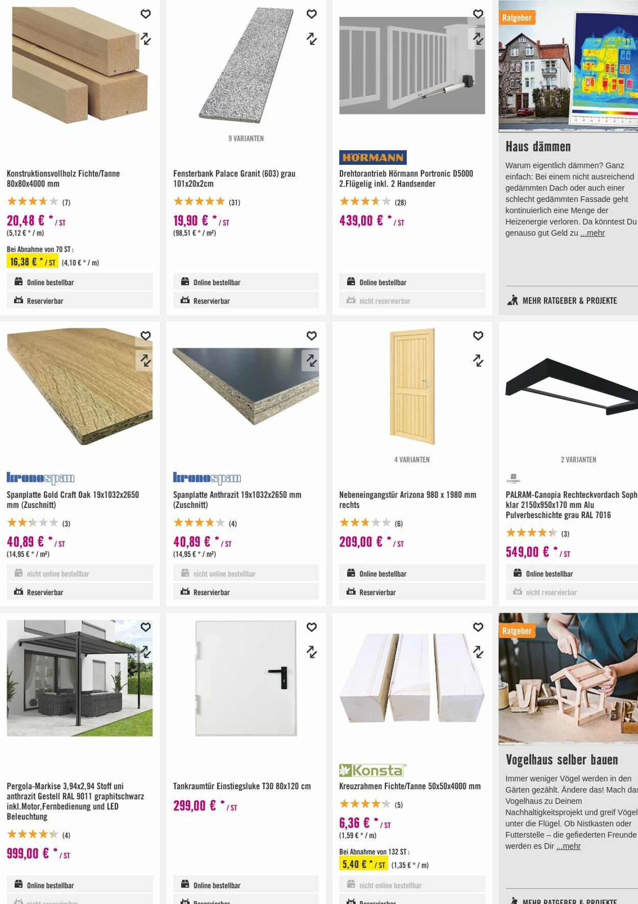 Prospekt Hornbach 15.11.2023 - 23.11.2023