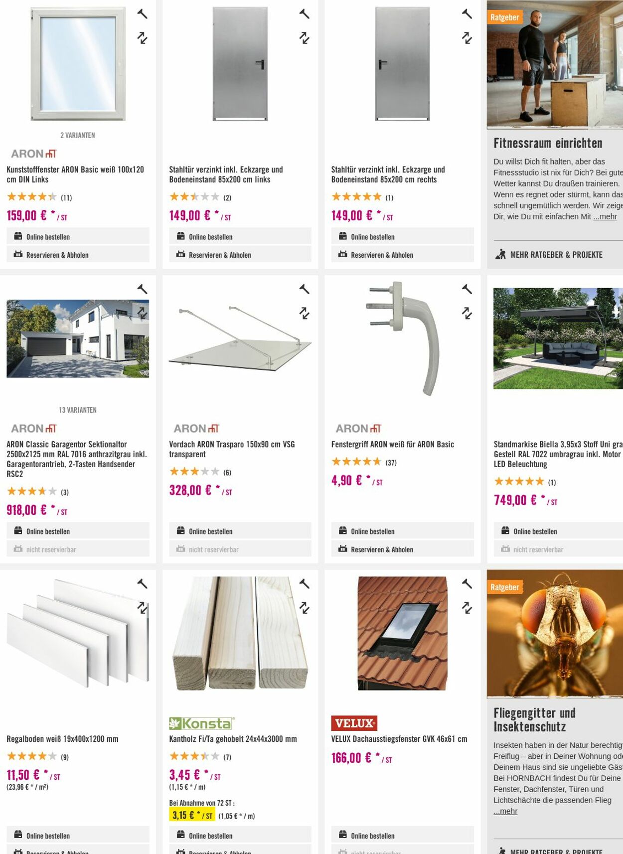 Prospekt Hornbach 16.08.2023 - 24.08.2023