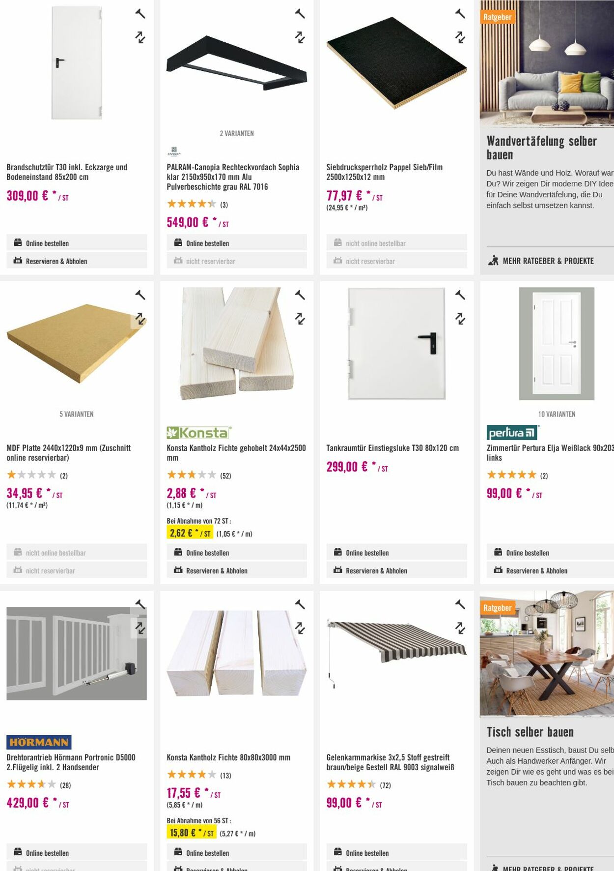 Prospekt Hornbach 16.08.2023 - 24.08.2023