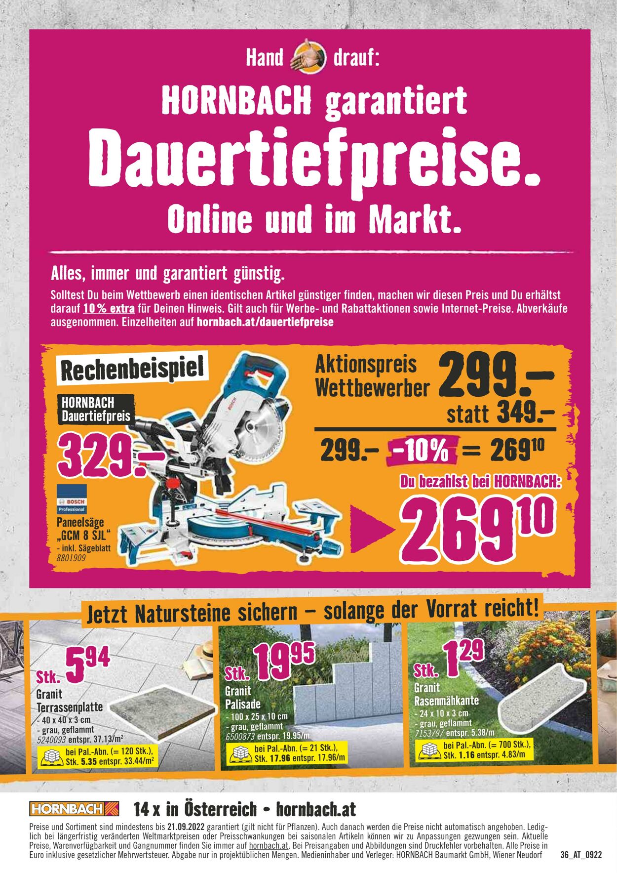 Prospekt Hornbach 07.09.2022 - 21.09.2022