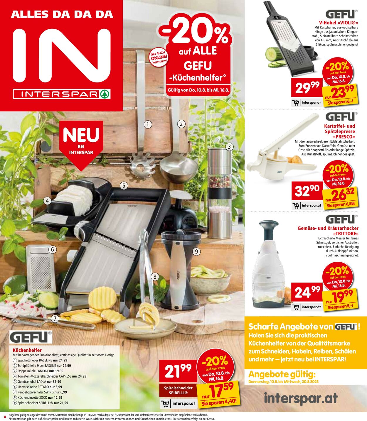 Prospekt Interspar 10.08.2023 - 16.08.2023