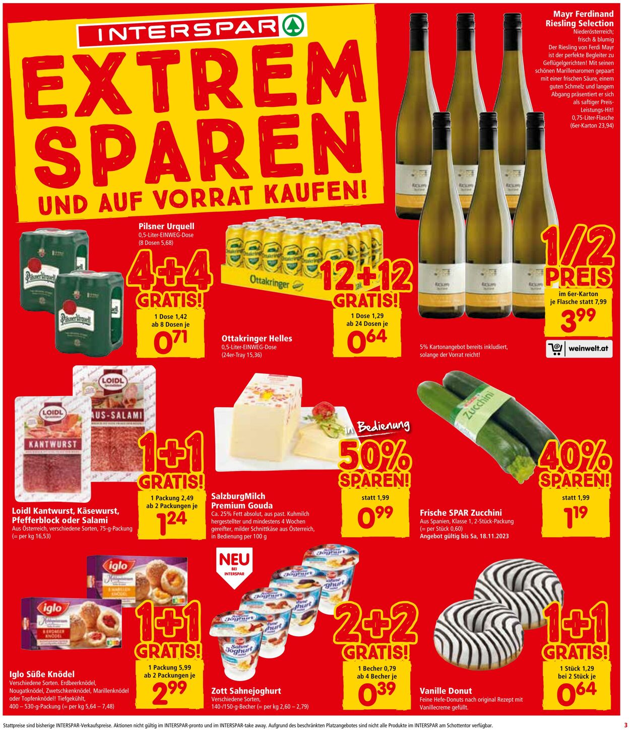 Prospekt Interspar 16.11.2023 - 22.11.2023