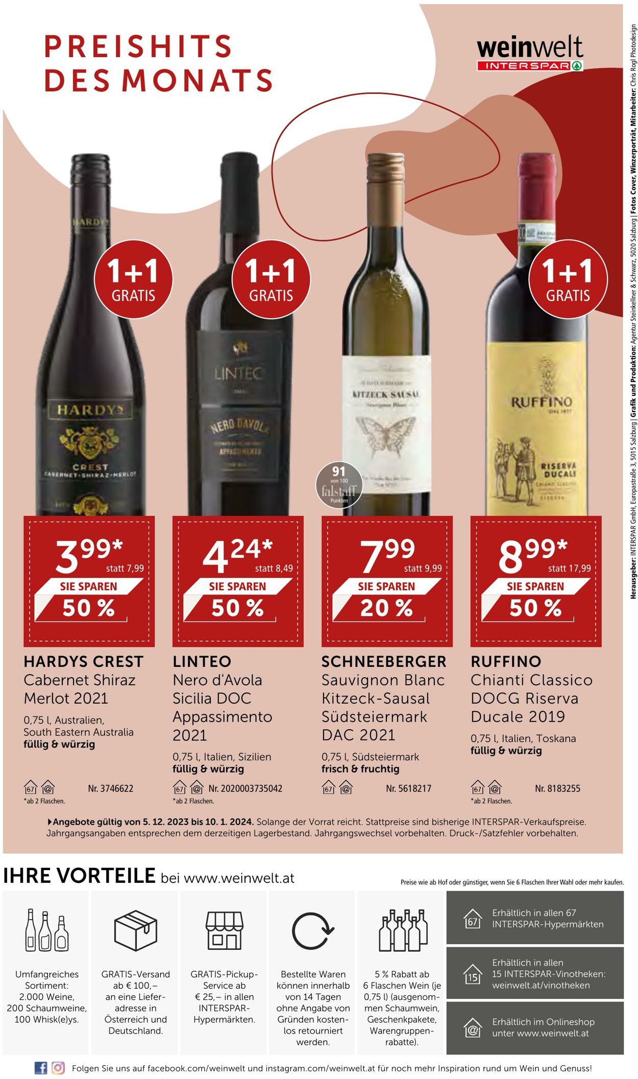 Prospekt Interspar 05.12.2023 - 10.01.2024