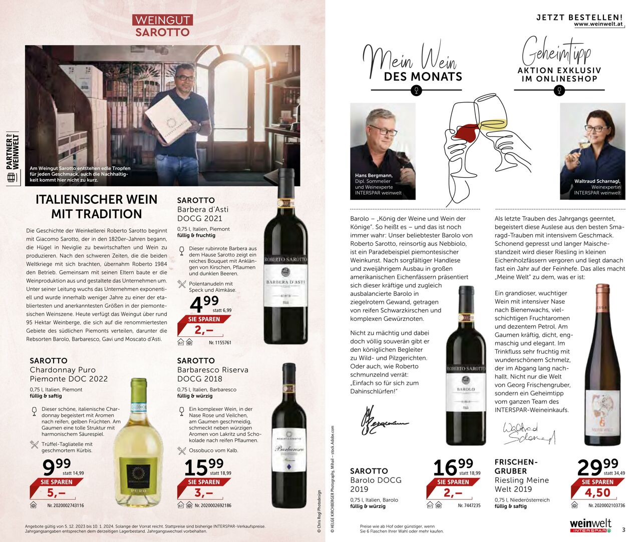 Prospekt Interspar 05.12.2023 - 10.01.2024