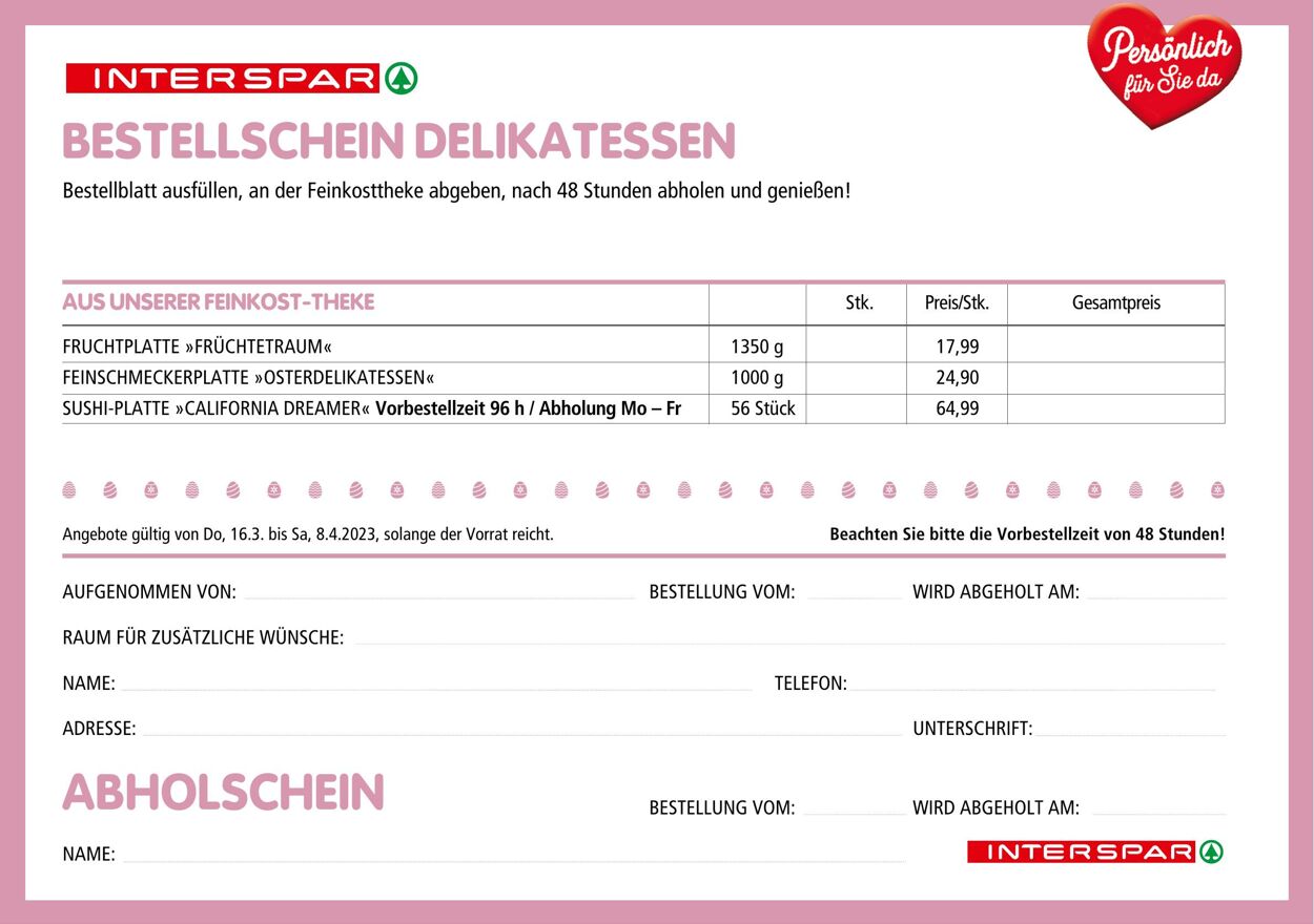 Prospekt Interspar 16.03.2023 - 08.04.2023