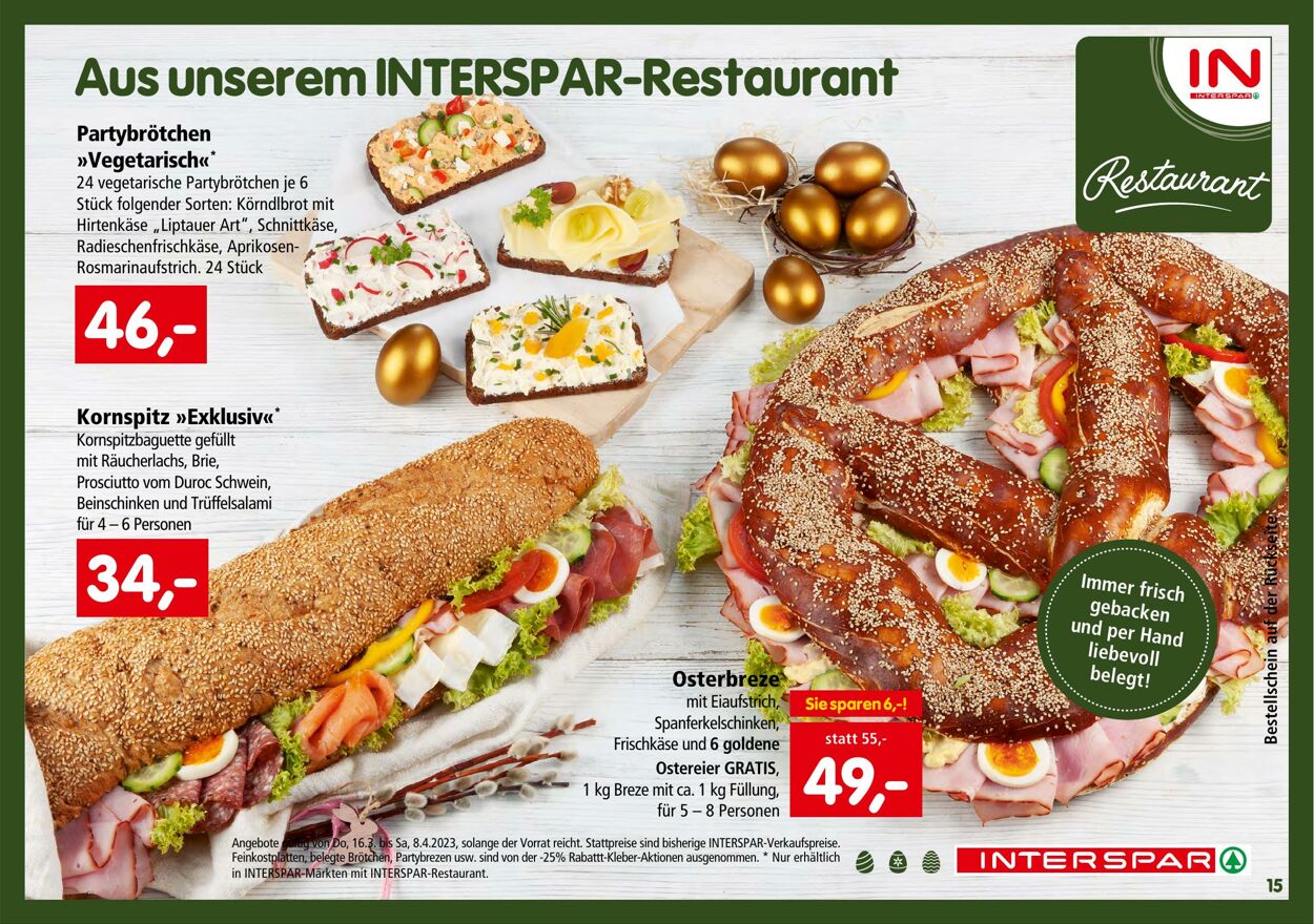Prospekt Interspar 16.03.2023 - 08.04.2023