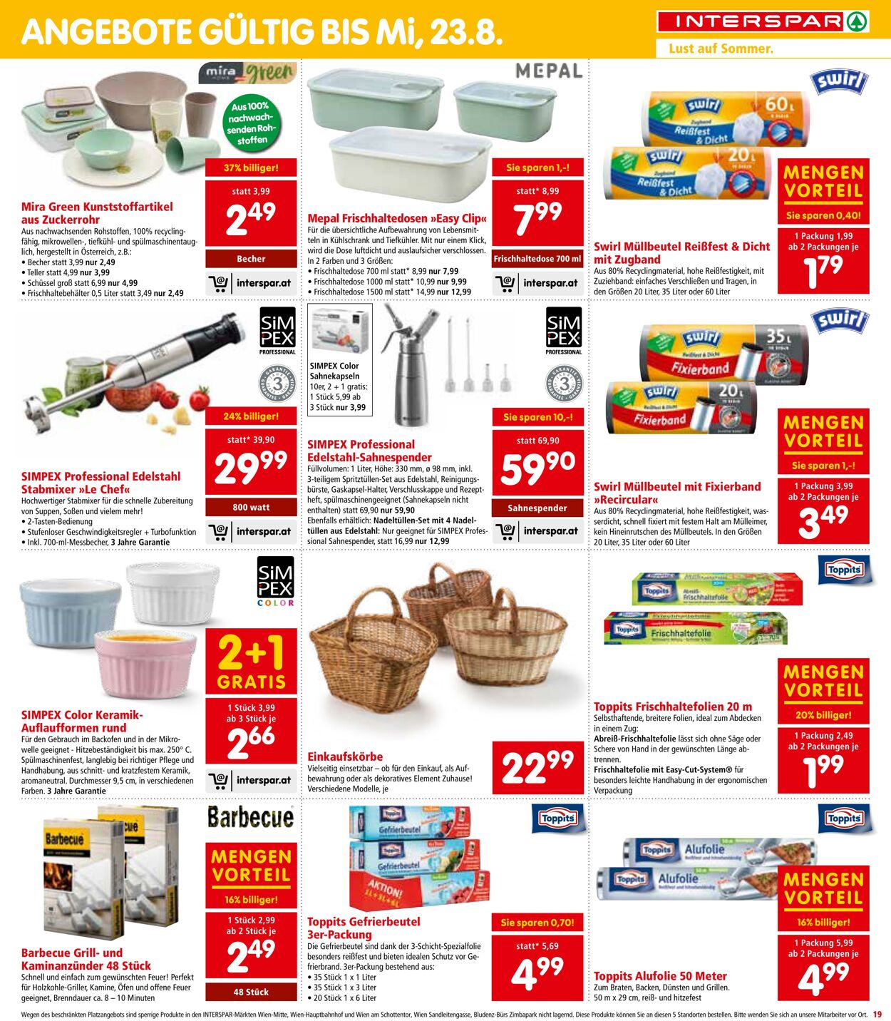 Prospekt Interspar 03.08.2023 - 16.08.2023
