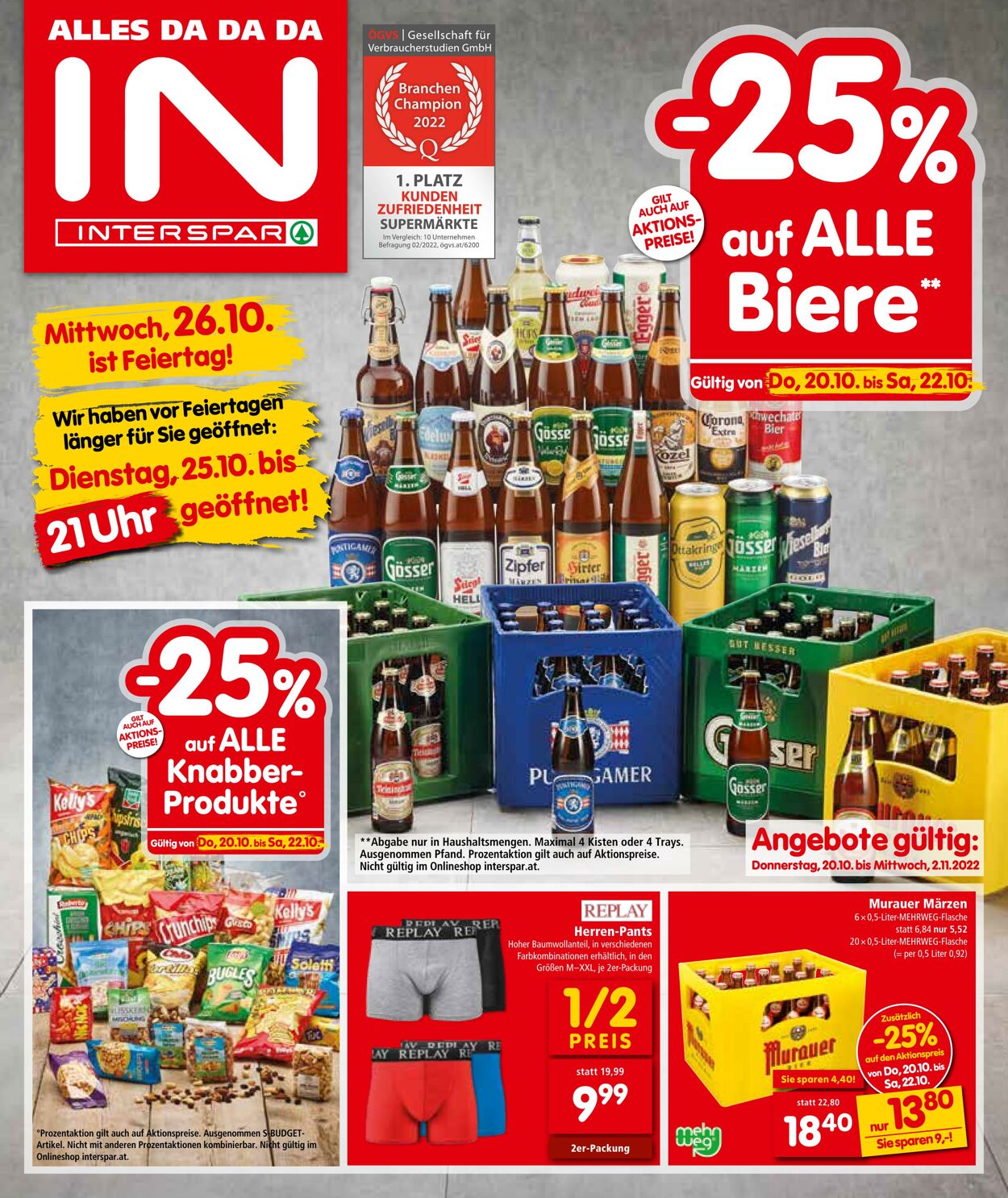 Prospekt Interspar 20.10.2022 - 02.11.2022